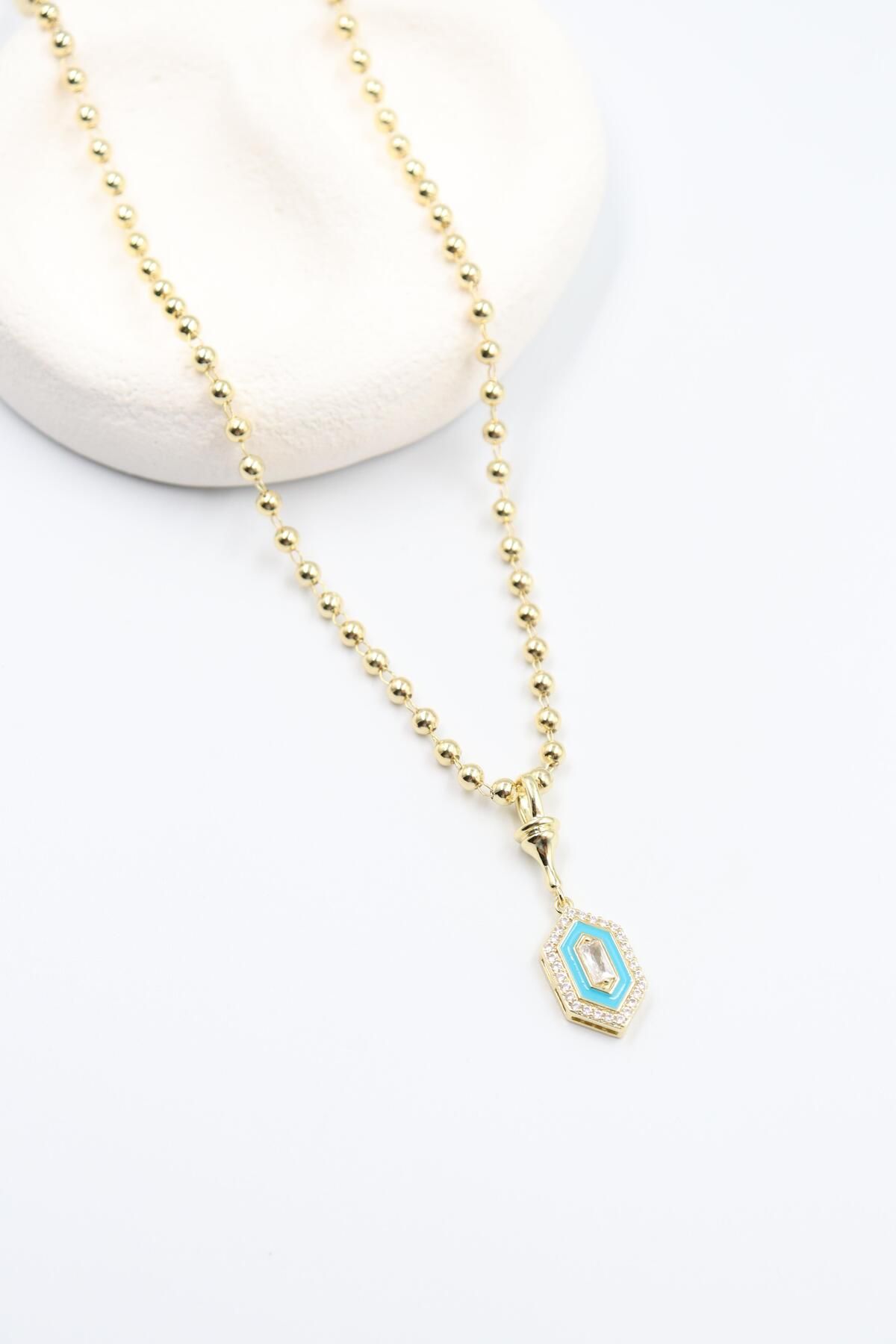 BY CANSU ACCESSORİES Iole Gold Kolye (14k)