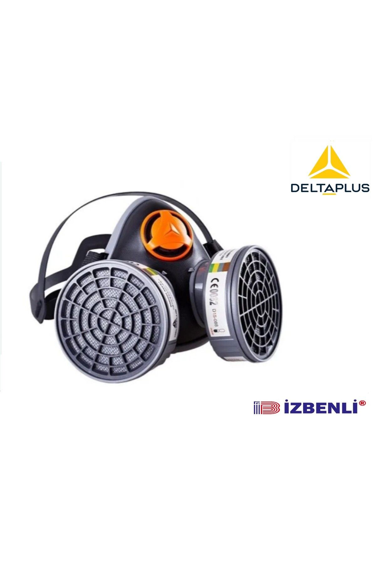 Delta Plus M6400 Yarım Yüz Gaz Maskesi (P3 TOZ FİLTRESİ ILE BİRLİKTE)