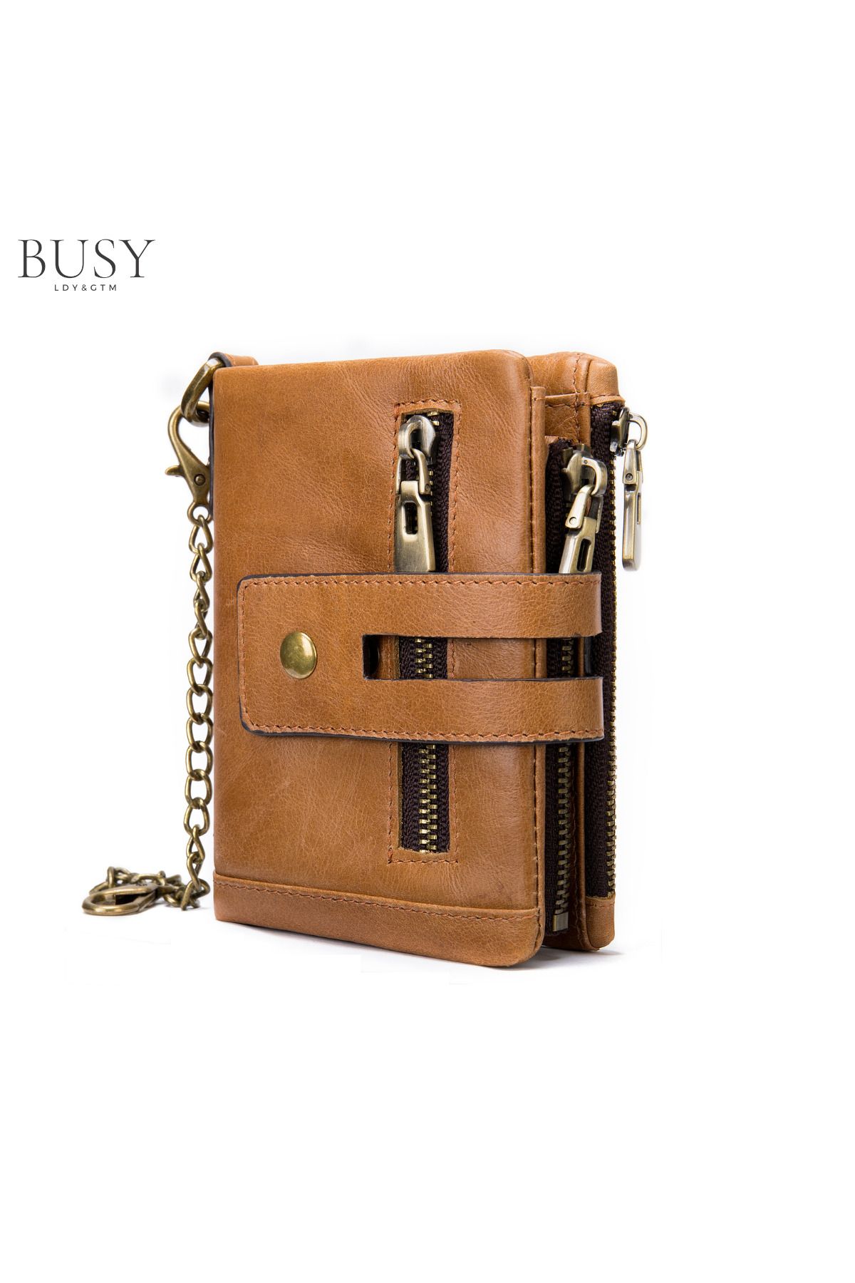 Busy Lady&Gentleman-Oscar men's wallet, genuine leather, RFID blocking, multiple compartments, memory card slots 2