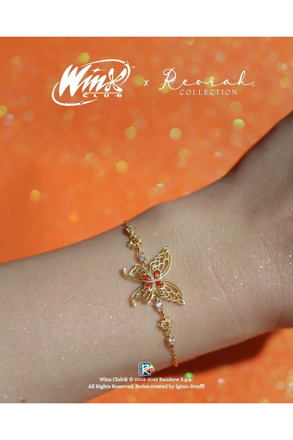 Reorah Collection Winx Club® Stella Enchantix Wings 925 Gümüş Bileklik