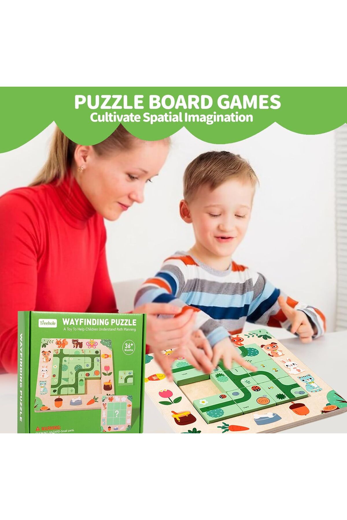 OEM-Montessori logic game Find the Path, Learning through play for little explorers 4