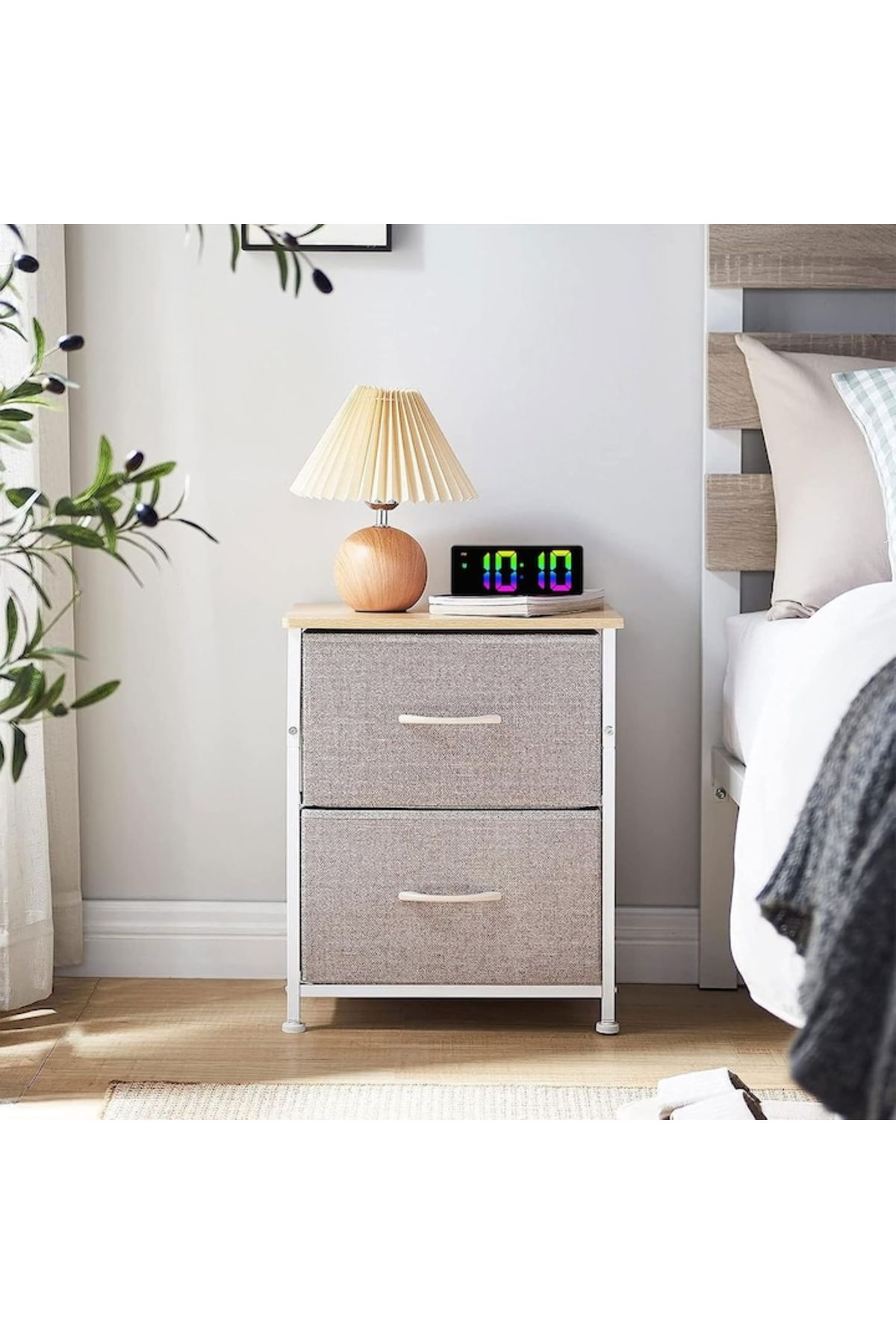 varioshop-VarioShop® Electronic Alarm Clock, RGB LED Lighting, Time Display, Temperature, 12 Hour Format 2