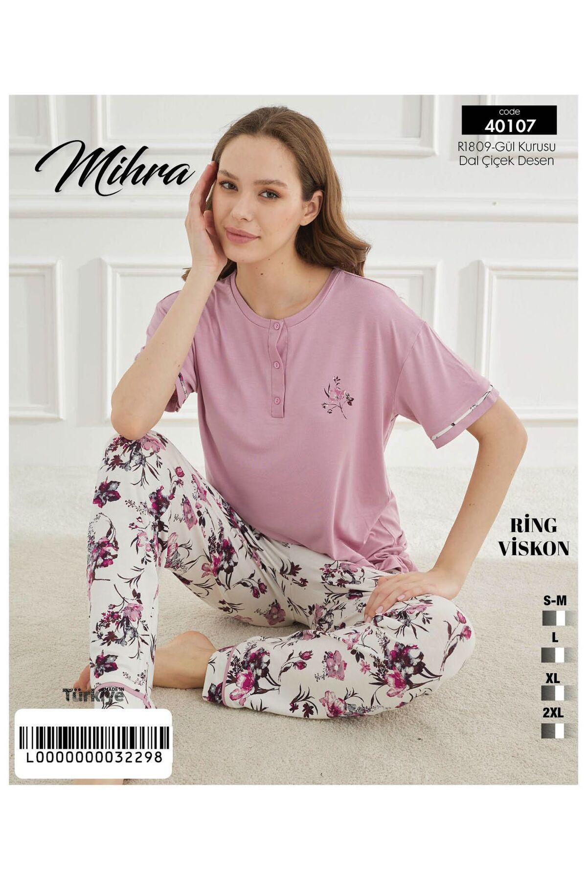Mihra Kısa Kol Pijama Takımı