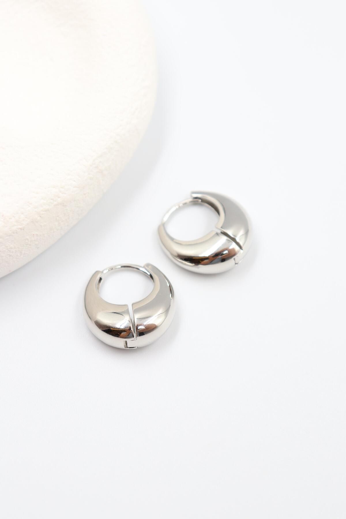 BY CANSU ACCESSORİES Ketty Silver Küpe