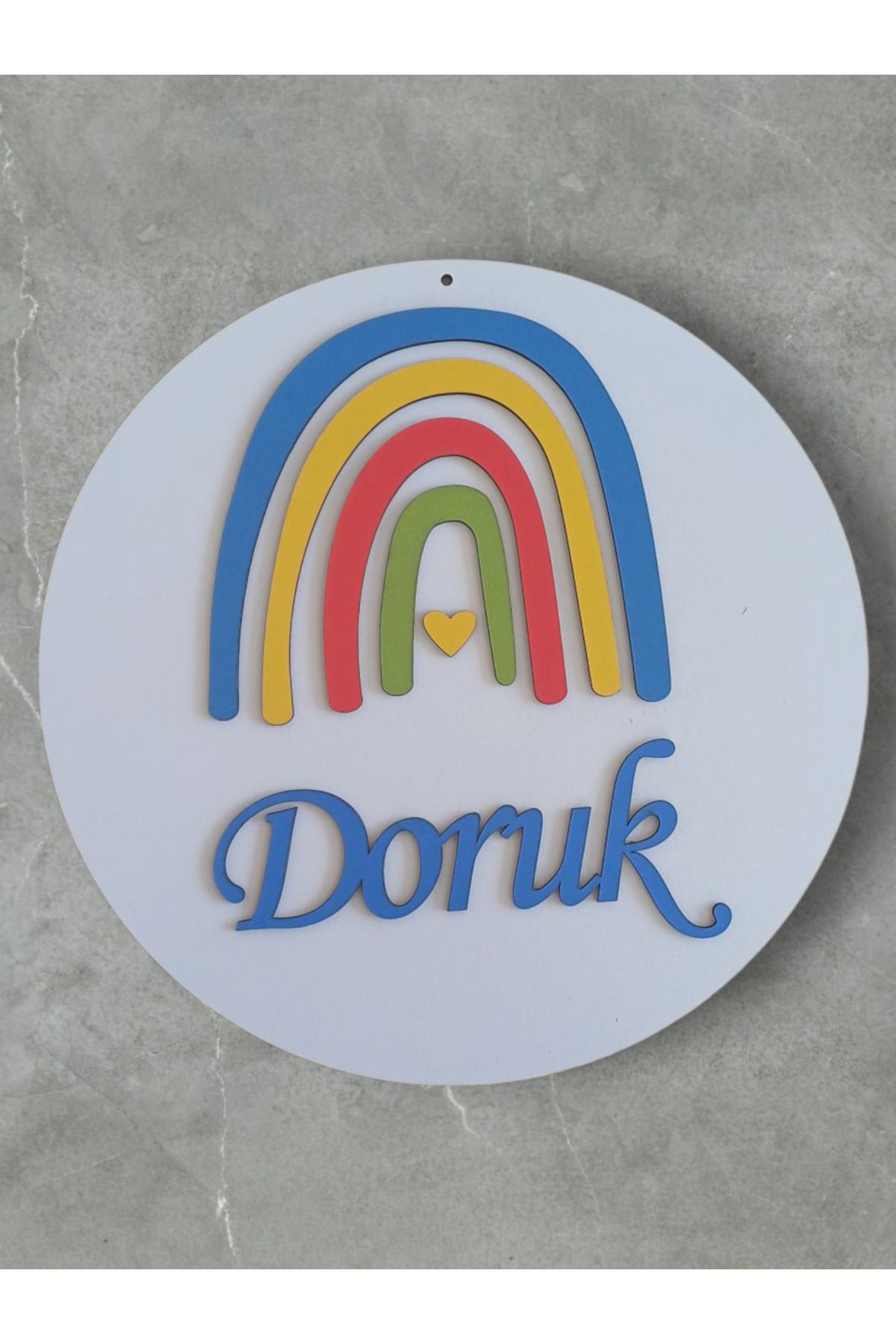 My Kids Room Gökkuşağı Desenli Isimli Pano Kişiye Özel Bebekler Için Isimlik