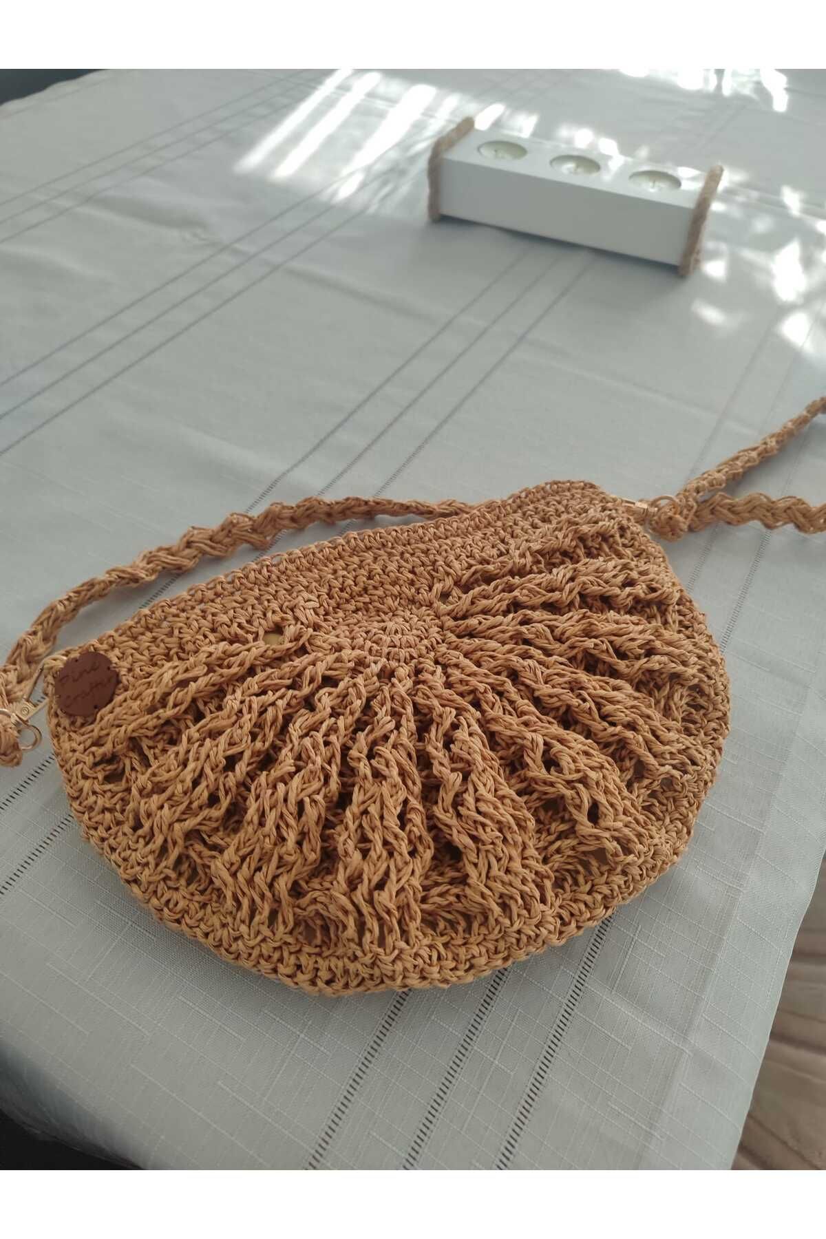 Pine Crafter EL ÖRGÜSÜ MİDYE ÇANTA