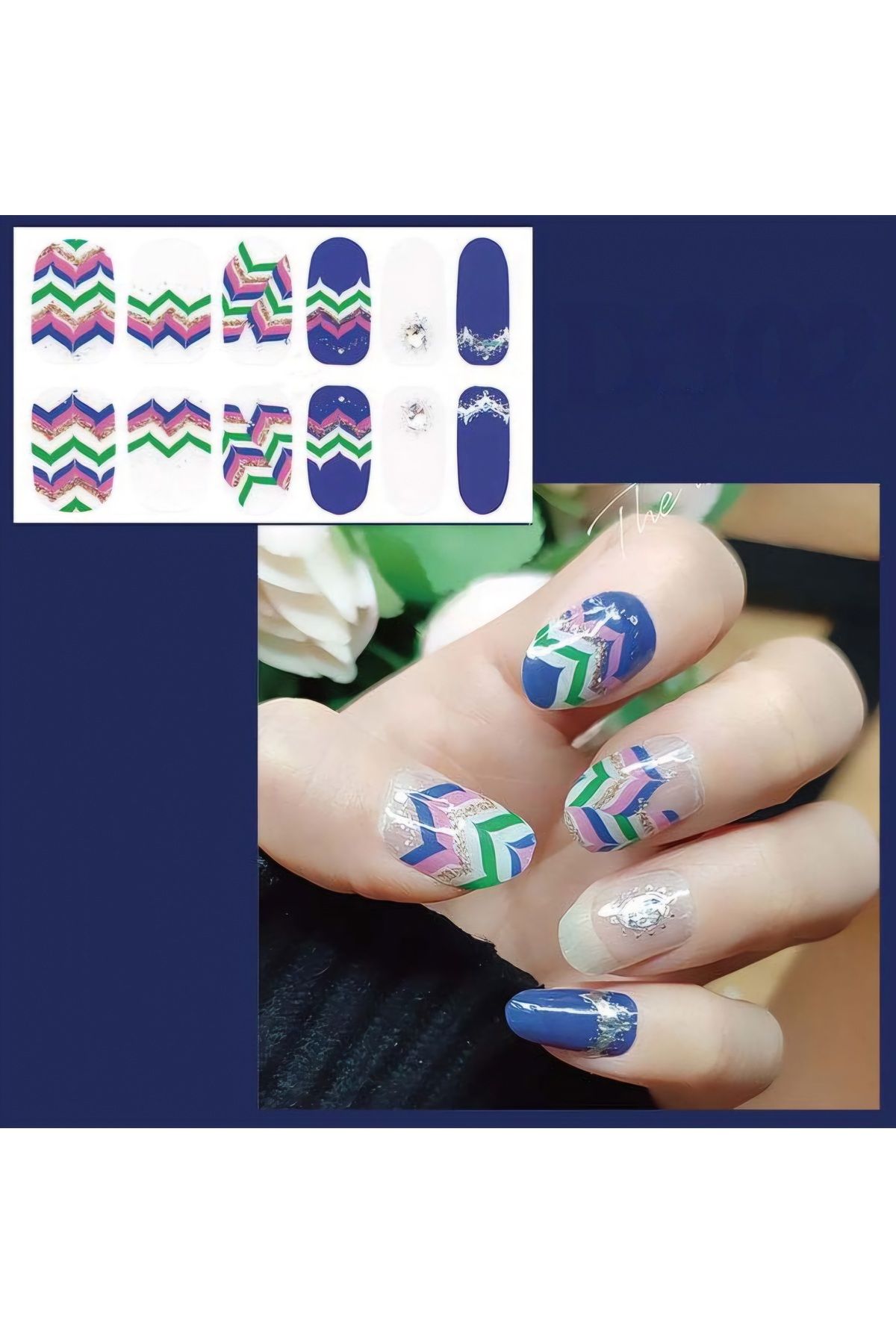 Sibelon Yeni Nesil Tırnak Sticker - Jel Tırnak Sticker Nail Art