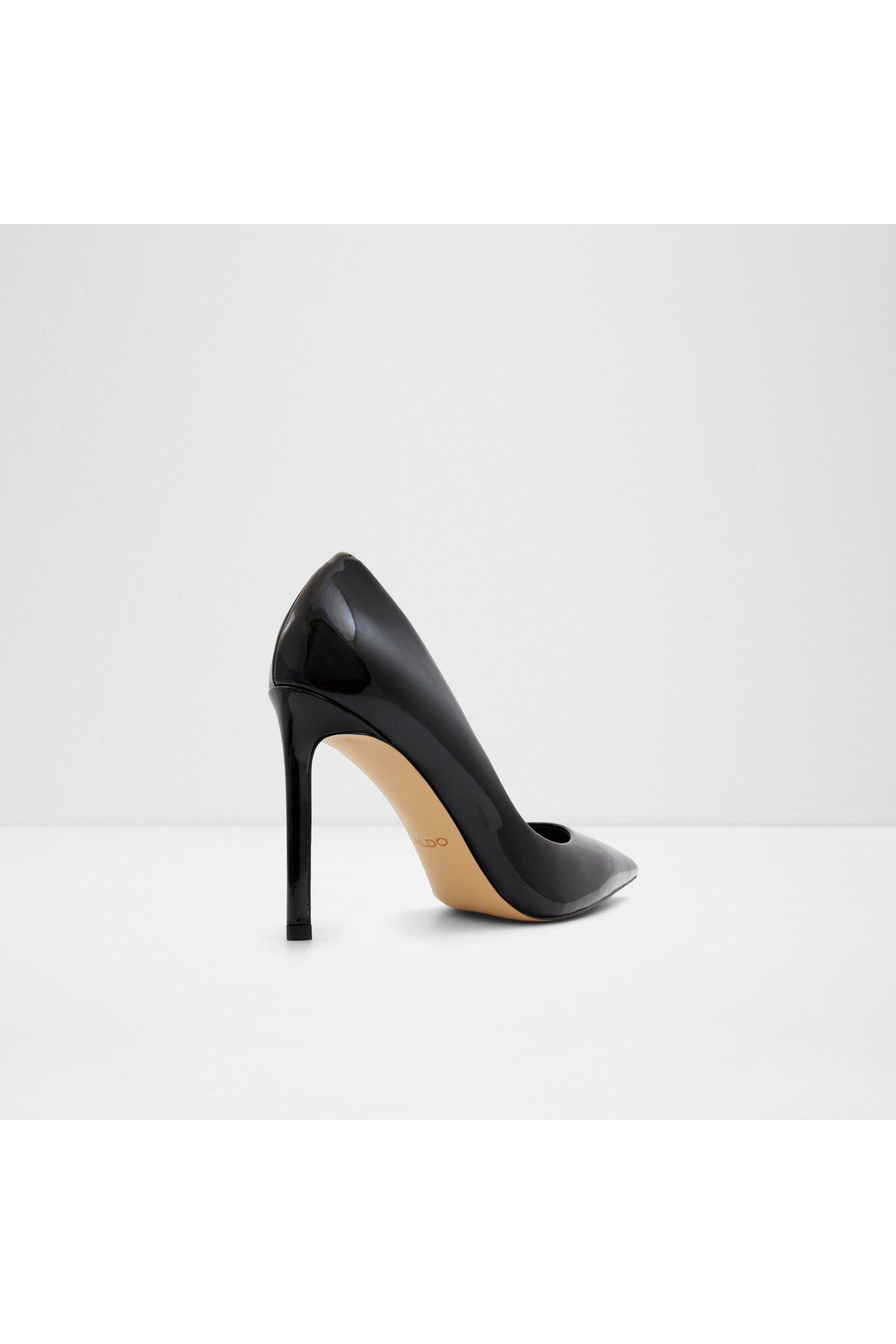 Aldo-Stessy2.0 - Pantofi cu toc subțire, negru, din piele artificială, fără șireturi 2
