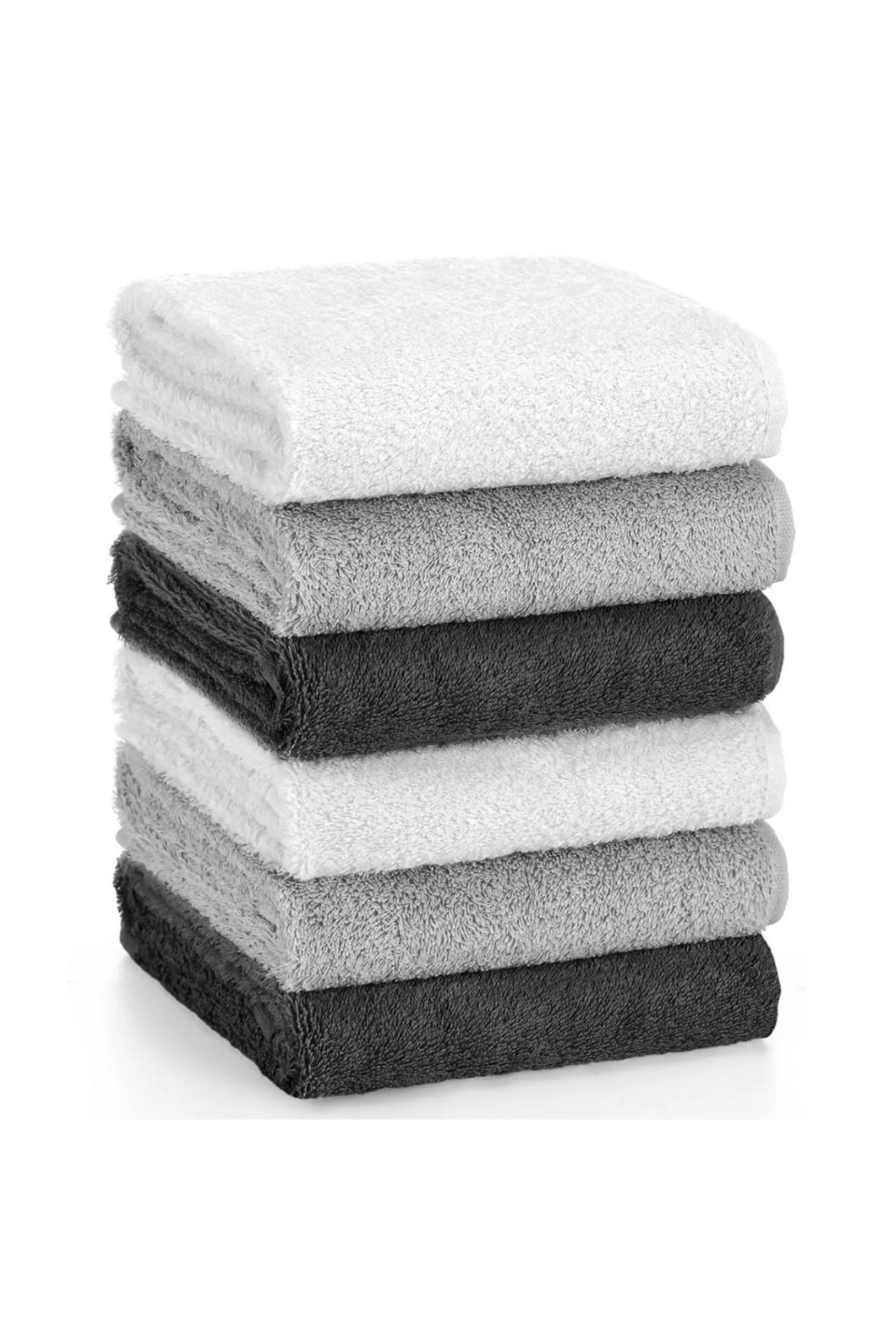 KAYABEY HOME 6’lı El & Yüz Havlusu Seti (30×30 cm) %100 Pamuk – Yumuşak & Hızlı Kuruyan Mini Havlu