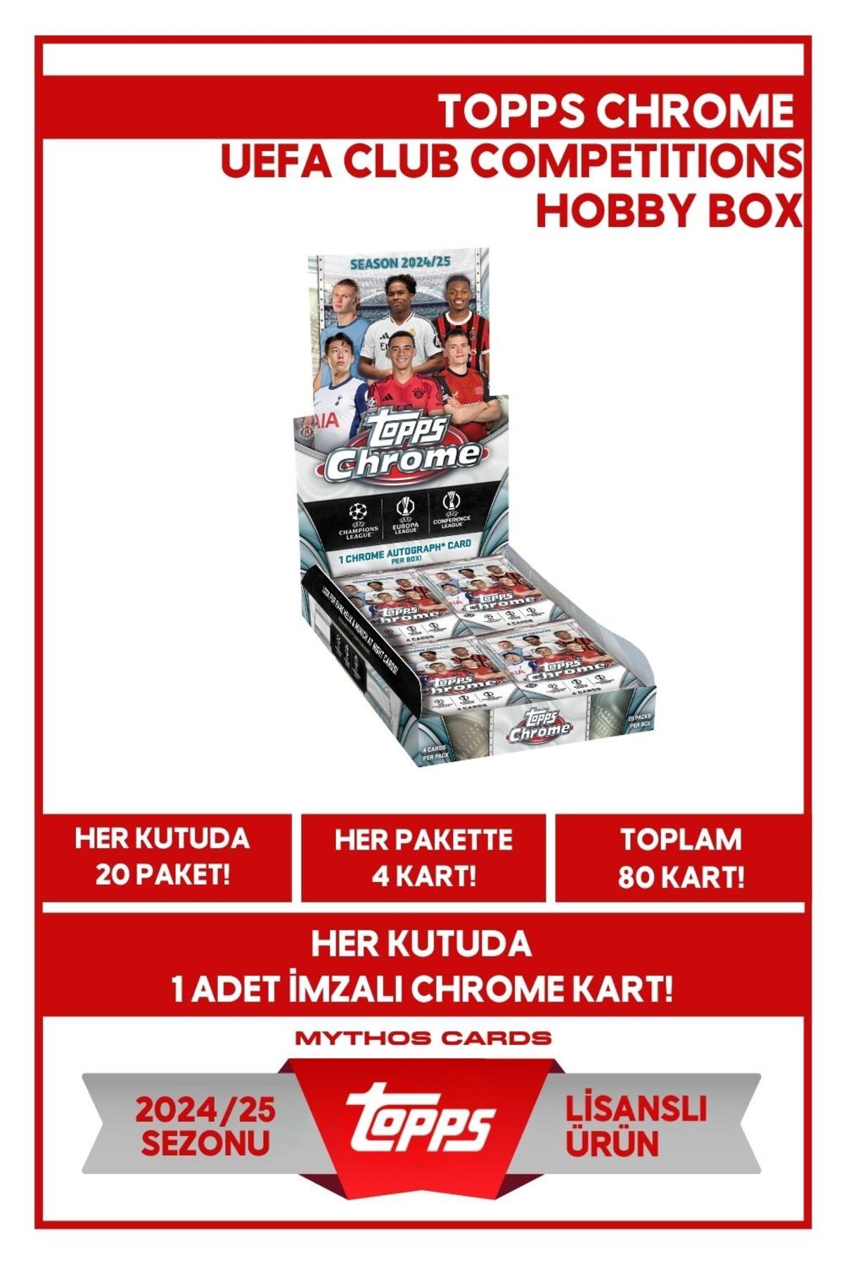 Topps 2024-25 UCC CHROME - HOBBY BOX