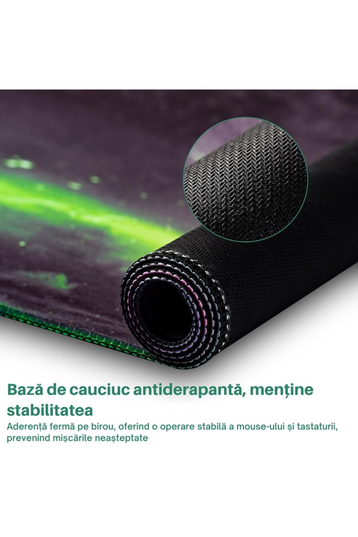 varioshop-VarioShop® gaming mousepad, cosmos model, made of flexible, non-stick material, r 3