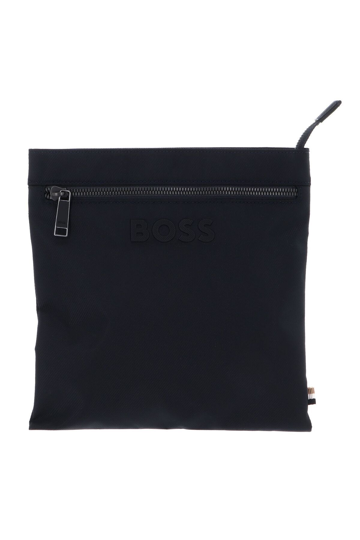 BOSS Erkek Logolu Ayarlanabilir Askılı Fermuarlı Lacivert Omuz Çantası 50511930-405