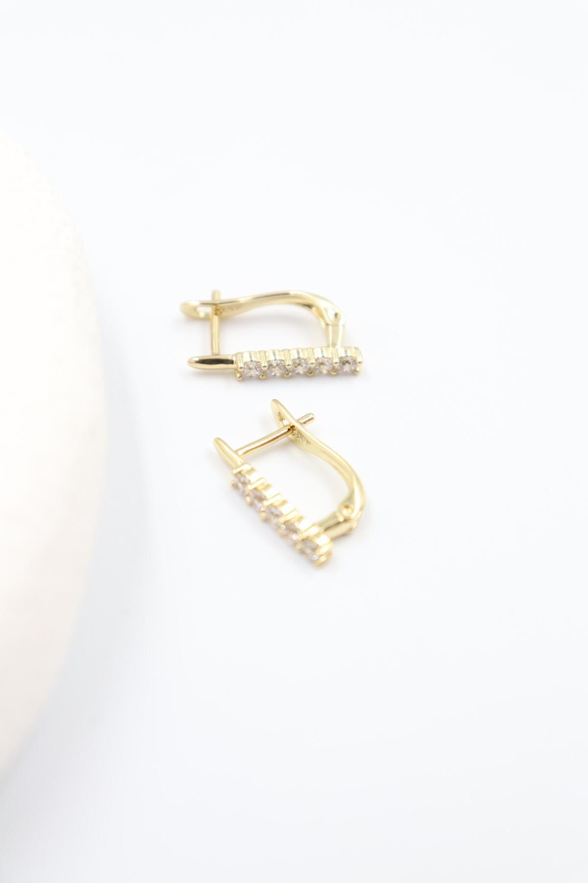 BY CANSU ACCESSORİES Isabella Gold Küpe (14k)