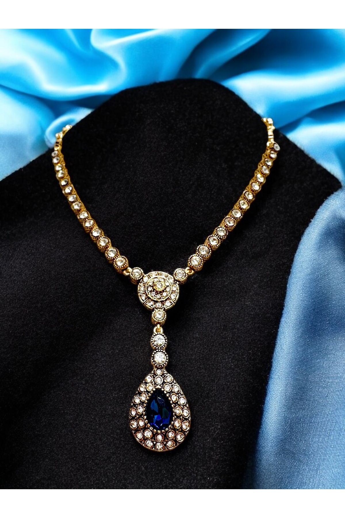 FUYA JEWELLERY Zirkon Taşlı Su Yolu Kolye