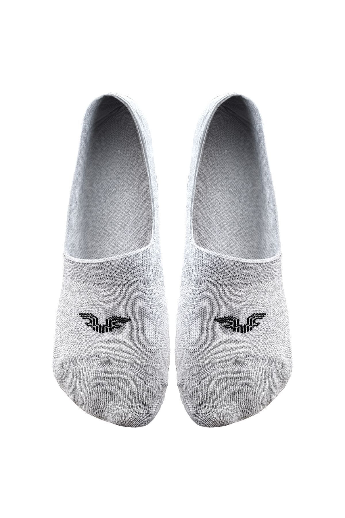 aradimtaradim Kadın Erkek Unisex Gri Babet Çorap 0316