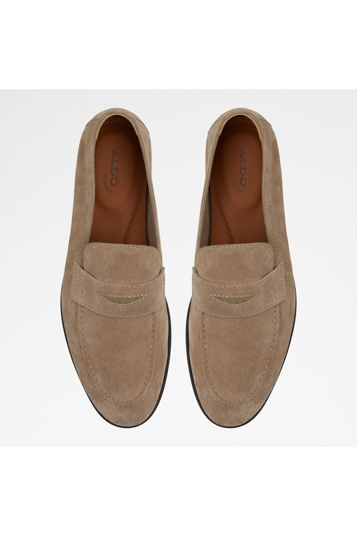 Aldo-JOURNEY - Мъжки мокасини и обувки от естествена кожа в бежов цвят 6