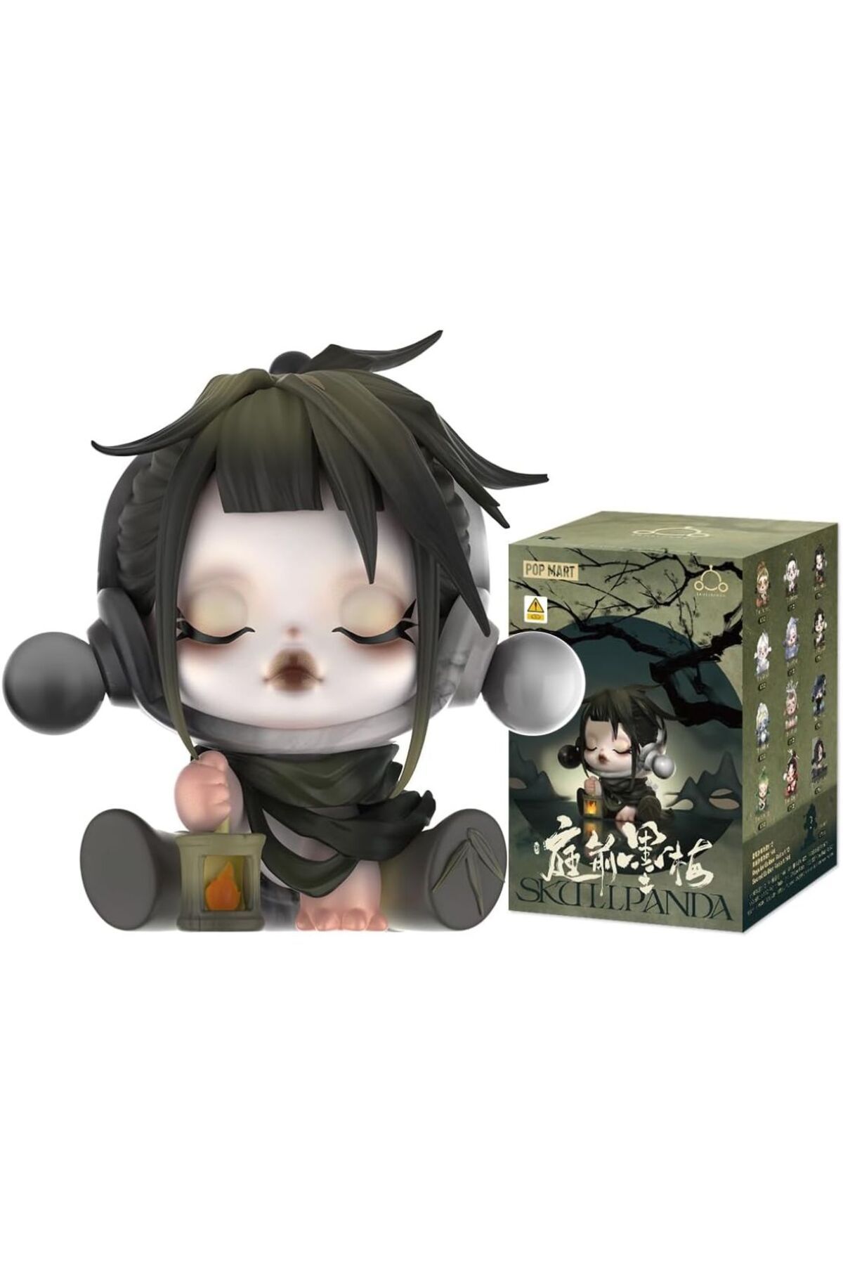 Pop Mart SKULLPANDA The Ink Plum Blossom Serisi, 1 Adet Rastgele Koleksiyon Figürü