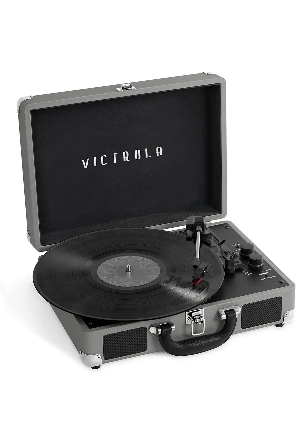Victrola Vintage 3 Hızlı Bluetooth Taşınabilir Bavul Plak Çalar Dahili Hoparlörlerle