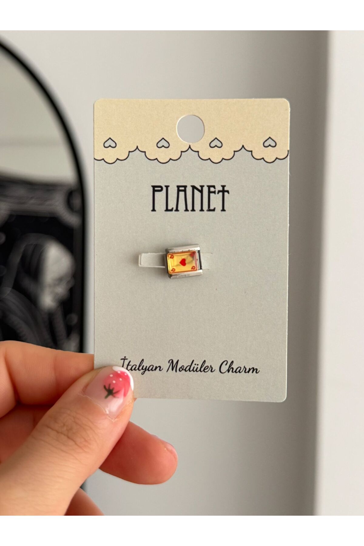 Planet Butik İskambil Kartlı İtalyan Charm