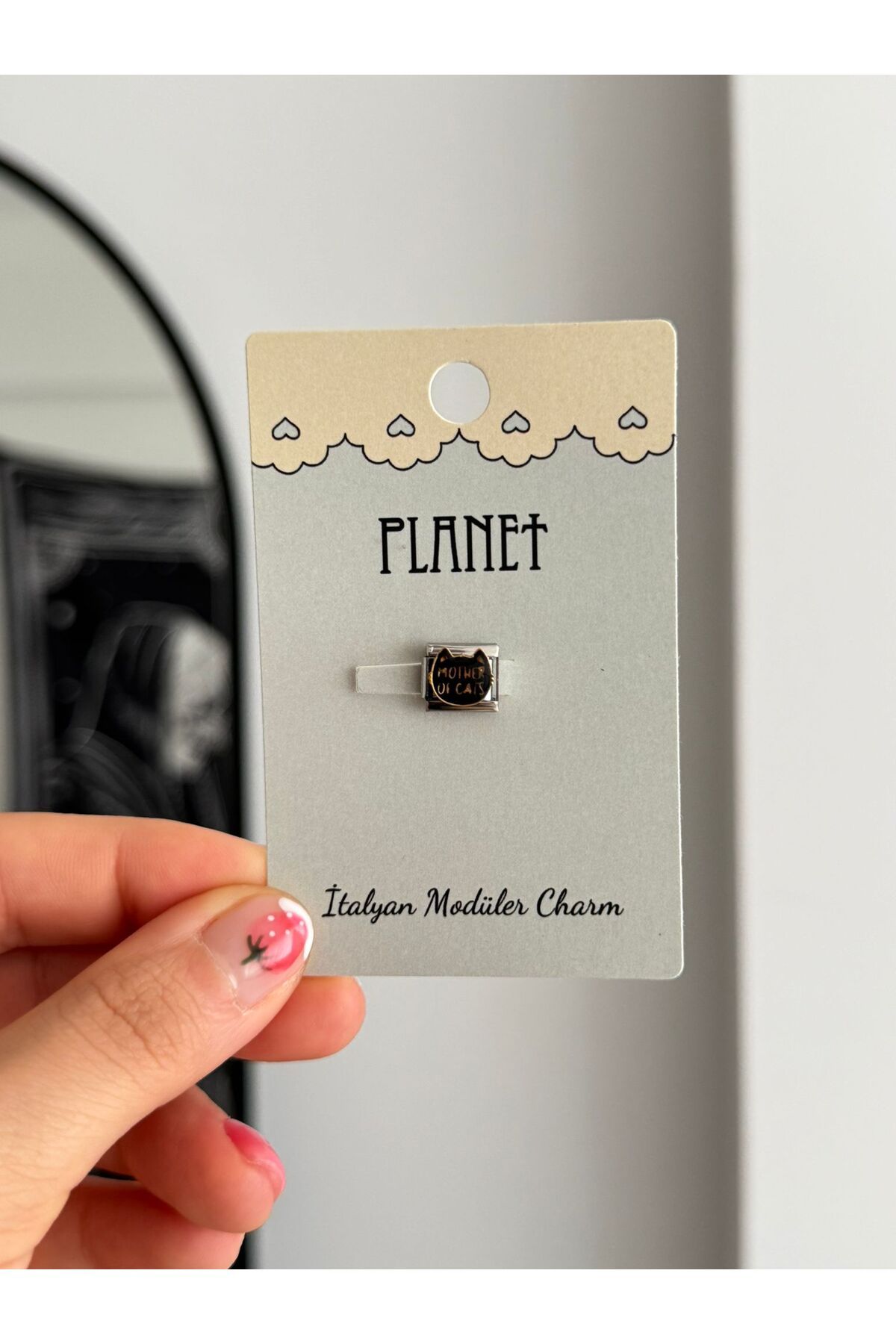 Planet Butik Mother Of Cats Kartlı İtalyan Charm
