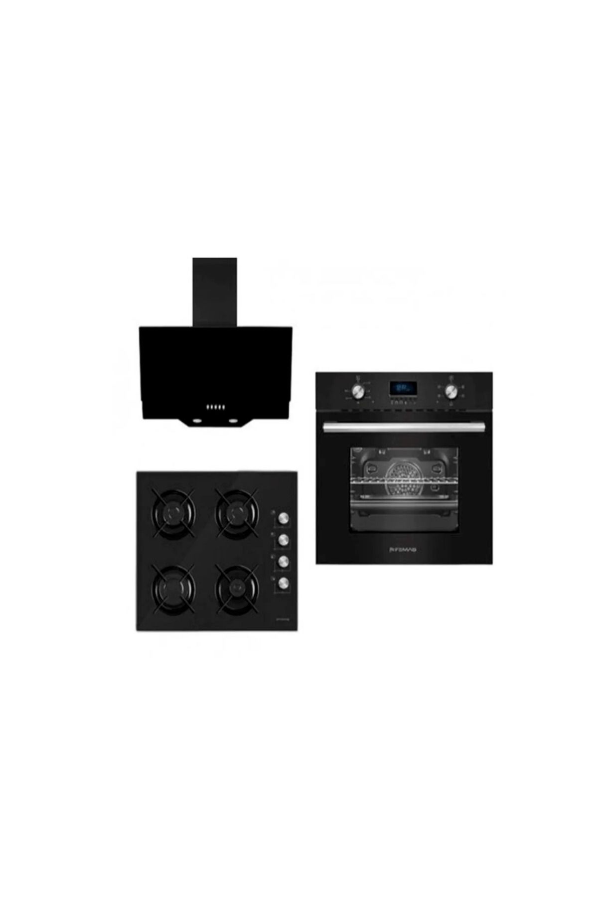 Femaş Ferre Femaş Siyah 5002 - S 3140 - FD 101 Ankastre Set