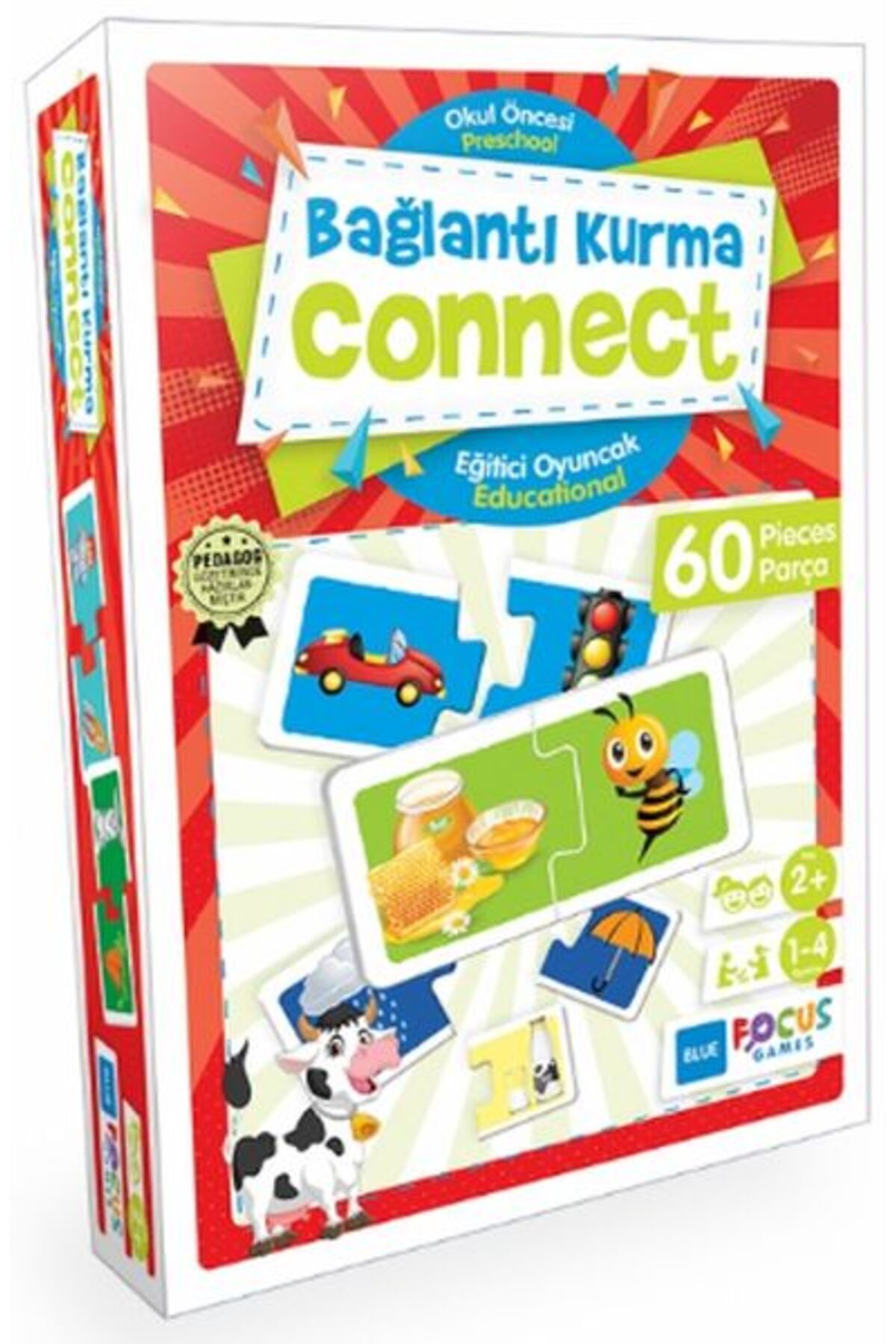 Blue Focus Yayınları Blue Focus Bağlantı Kurma - Eğitici Oyunlar 60 Parça
