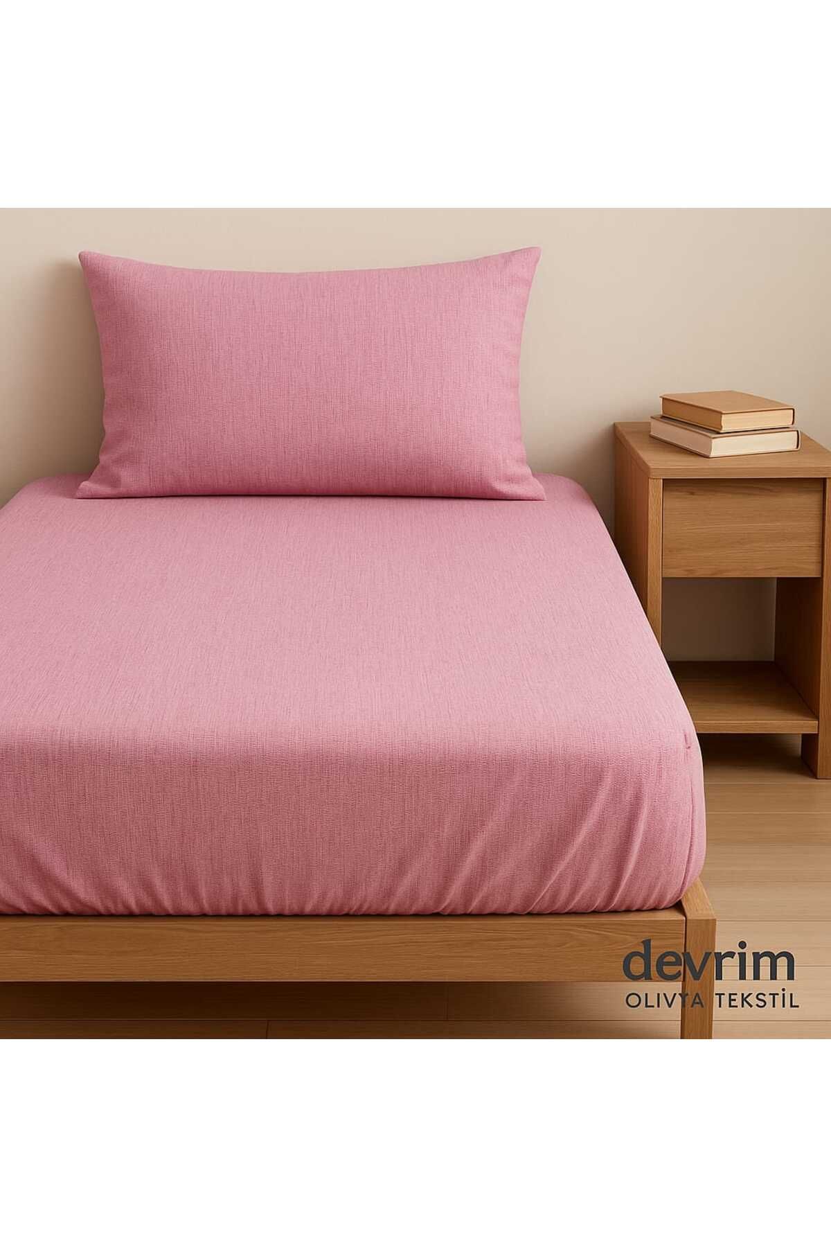DEVRİM OLİVYA TEKSTİL Lüks 1. Sınıf %100 Pamuklu Tek Kişilik Lastikli Çarşaf