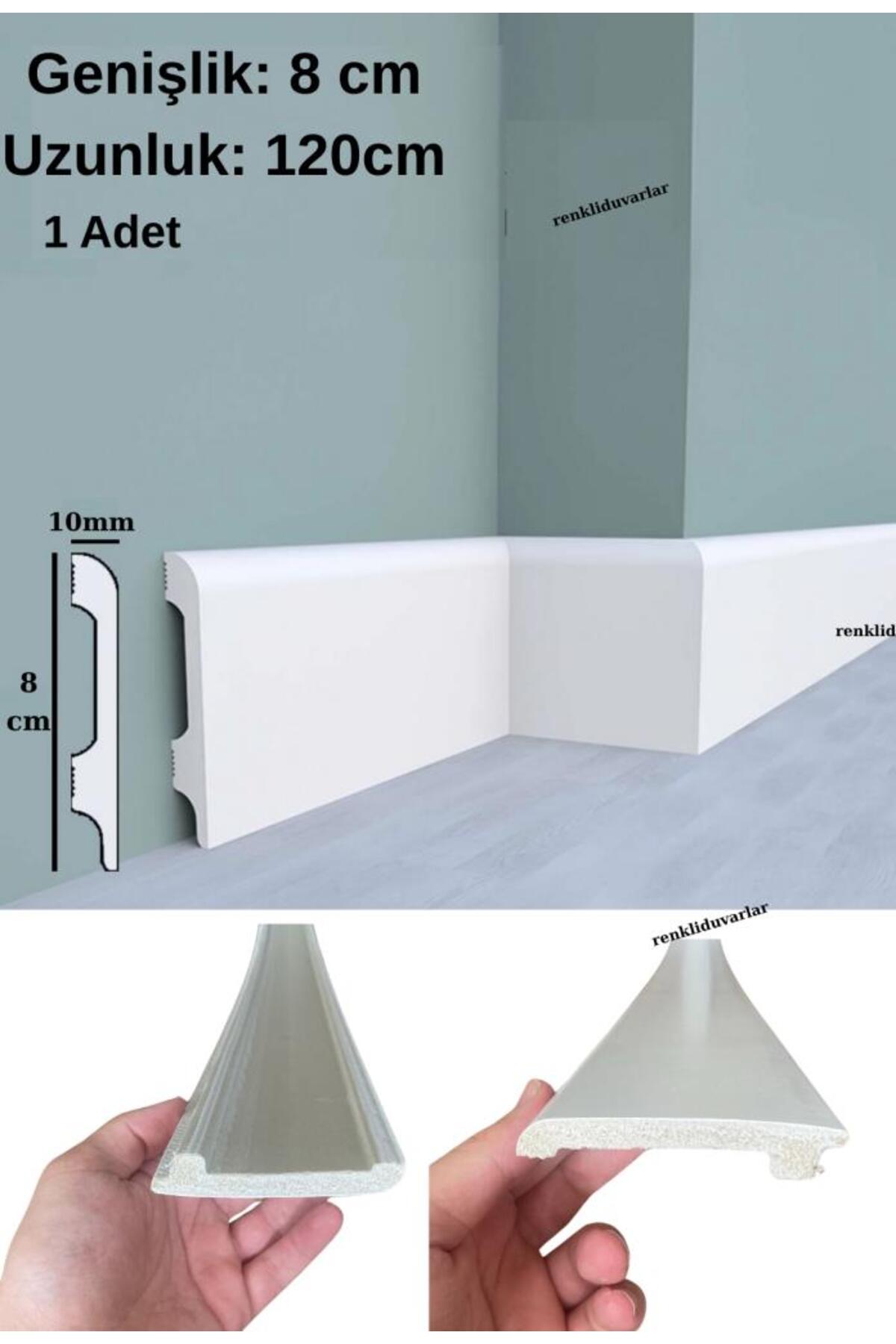 Renkli Duvarlar 8cmx120cm Munut PVC Süpürgelik Suya Neme Dayanıklı PVC Parke Seramik Salon Mutfak Süpürgeliği - Fiyatı, Yorumları