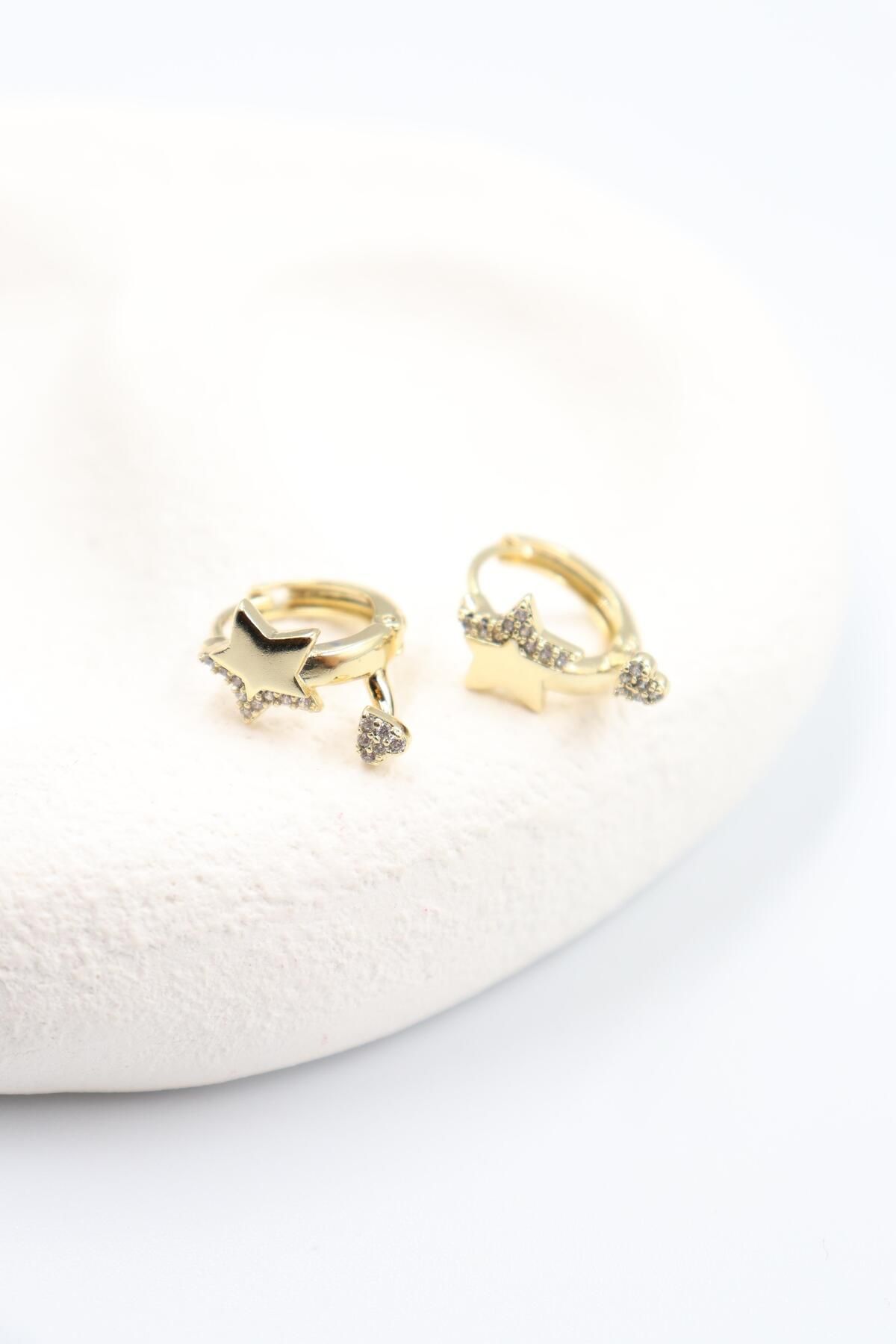BY CANSU ACCESSORİES Concetta Gold Küpe (14k)