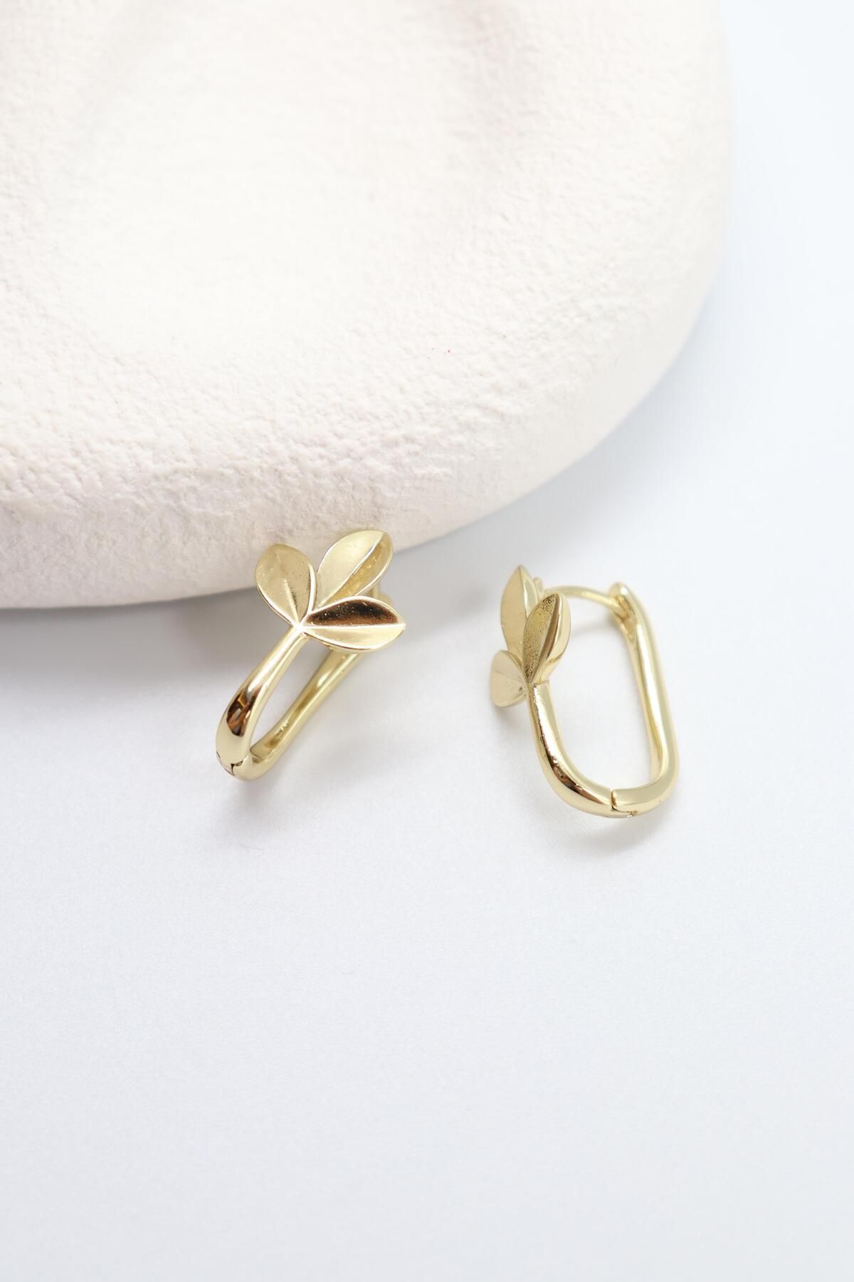 BY CANSU ACCESSORİES Viola Gold Küpe (14k)