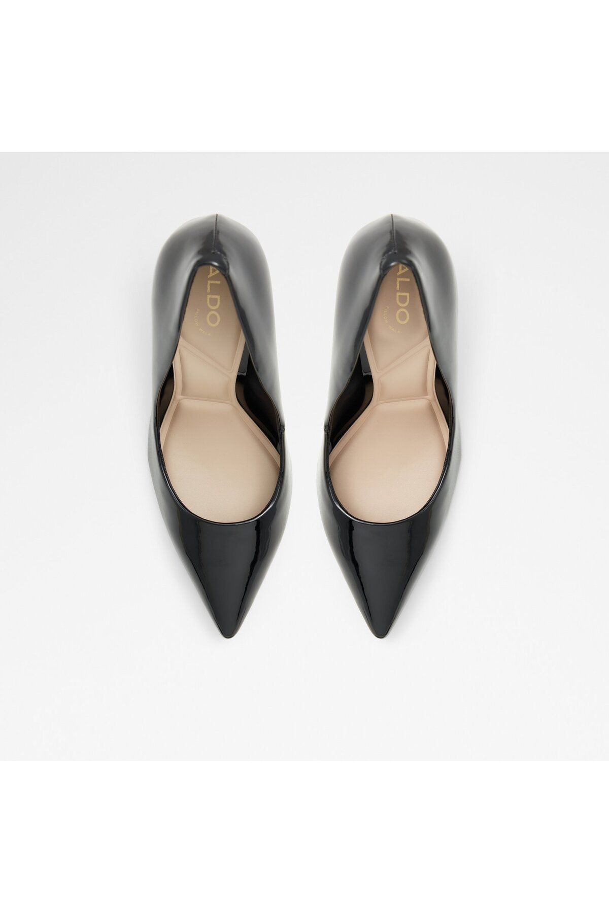 Aldo-Stessy2.0 - Pantofi cu toc subțire, negru, din piele artificială, fără șireturi 6