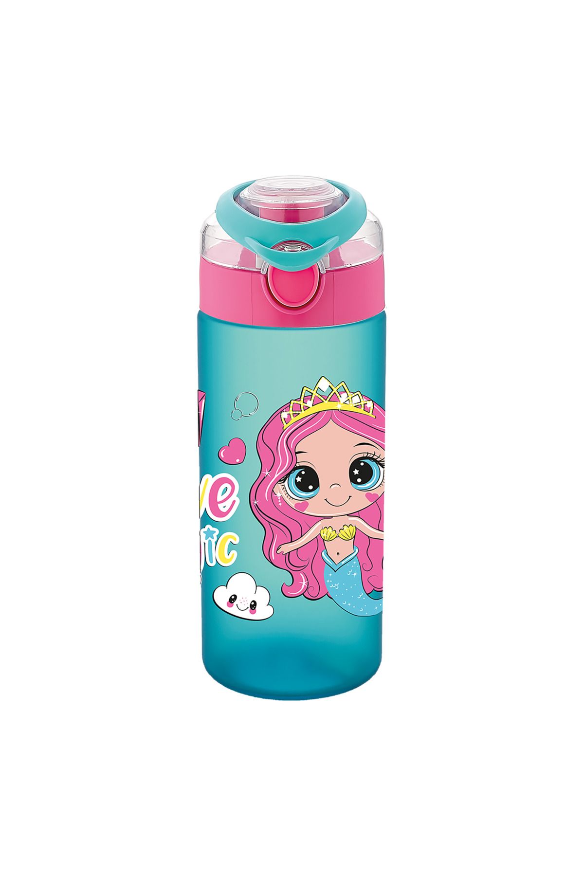 Polin Soft Touch Tritan Desenli Çocuk Matarası 500ml ( Pipetsiz Rahat İçim )