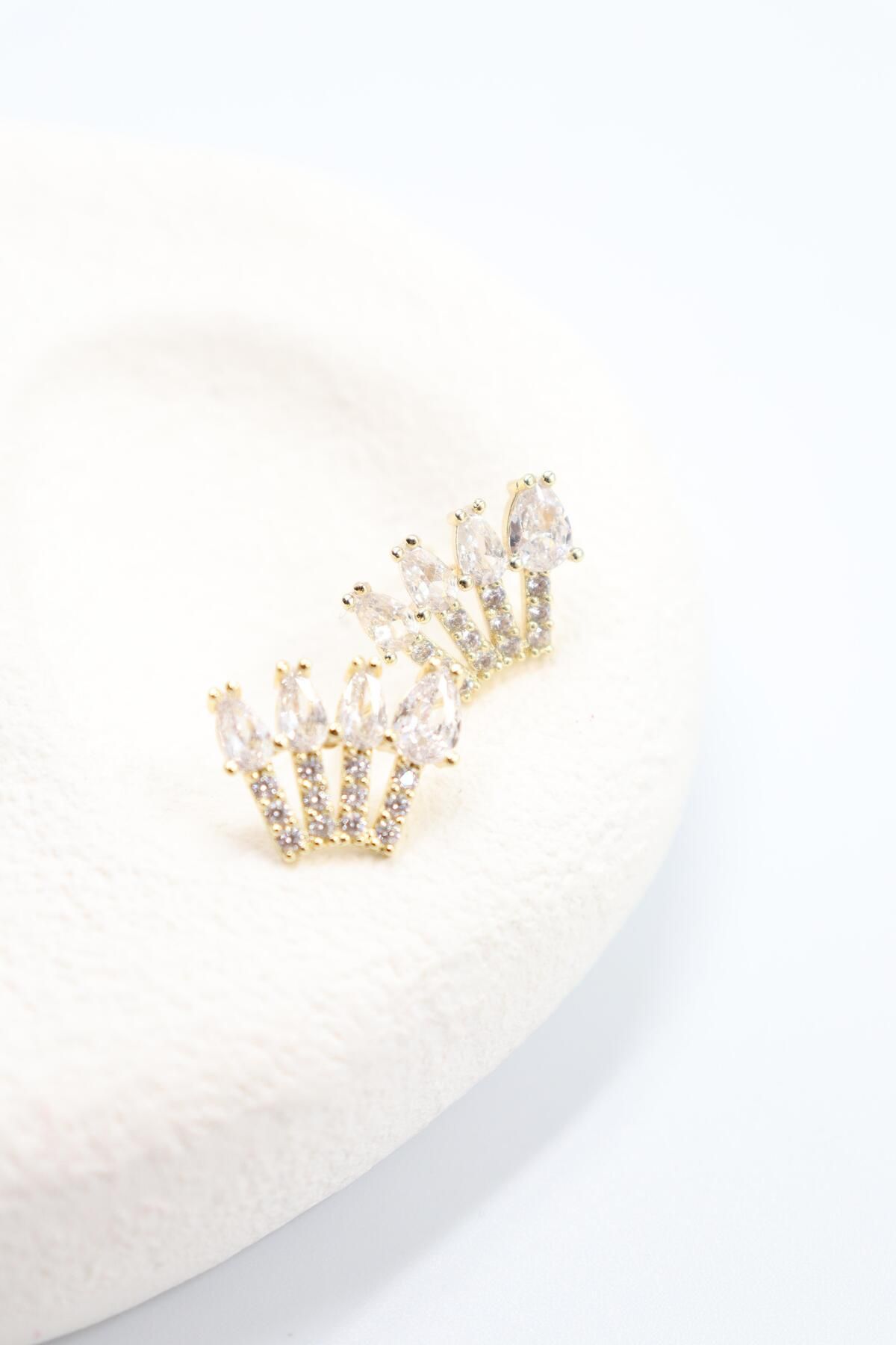 BY CANSU ACCESSORİES Elena Gold Küpe (14k)