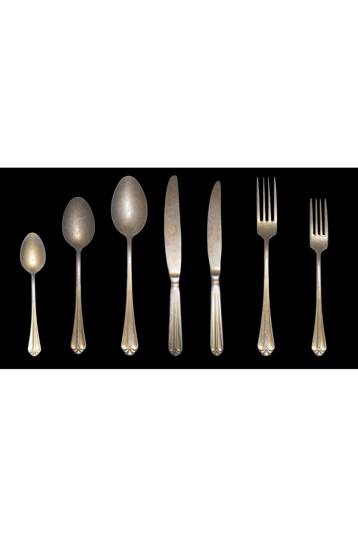 MSWISHŞEYMAÇETİN-Solingen Girls Tower Gold 42 Pieces Cutlery Set 3