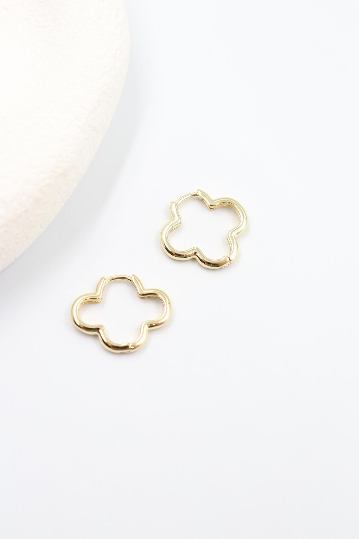 BY CANSU ACCESSORİES Elettra Gold Küpe (14k)
