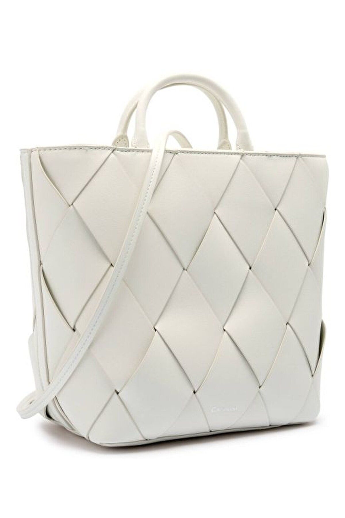 Calvin Klein Kadın Kısa Ve Uzun Askılı Geniş Baklava Kesim Bej Omuz Çantası K60K613176-67U
