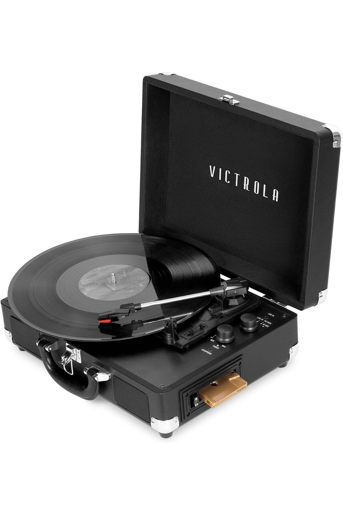 Victrola Vintage 3 Hızlı Bluetooth Taşınabilir Bavul Plak Çalar Dahili Hoparlörlerle