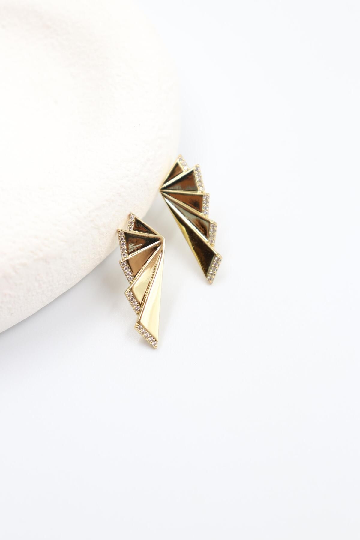 BY CANSU ACCESSORİES Daniela Gold Küpe (14k)
