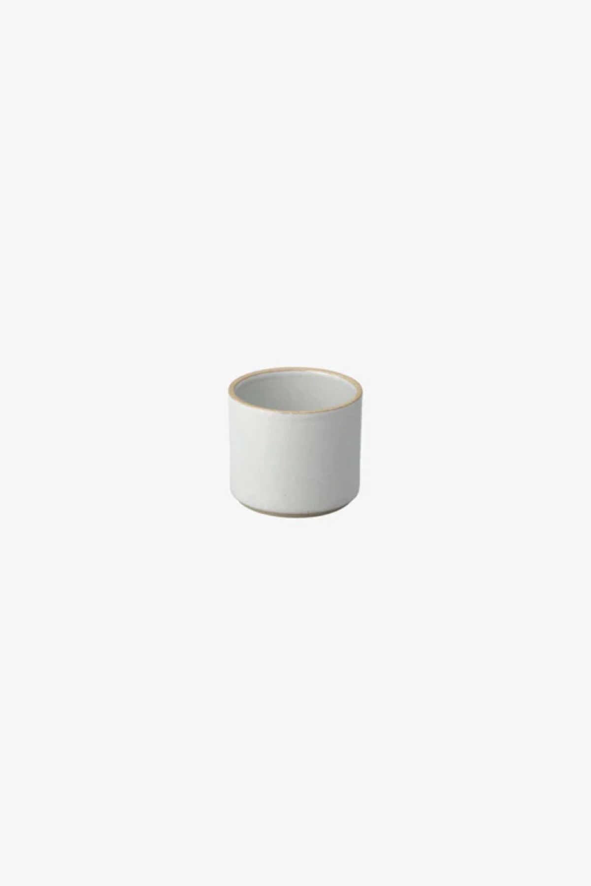 HASAMI PORCELAIN 8,5 cm Gri Parlak Yüksek Kase Japon Seramik, İstiflenebilir Tasarım