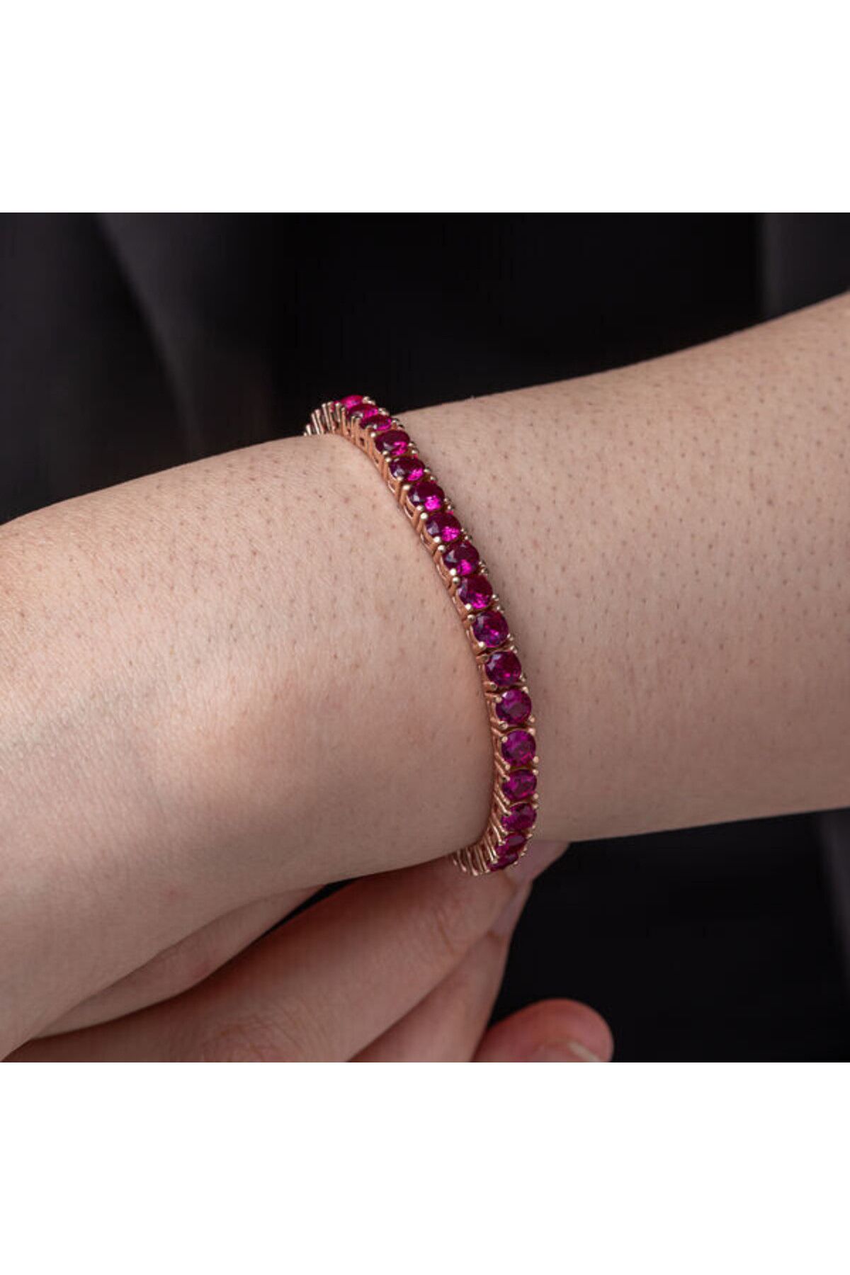 shop Su Yolu Pembe 925 Ayar Gümüş Bileklik