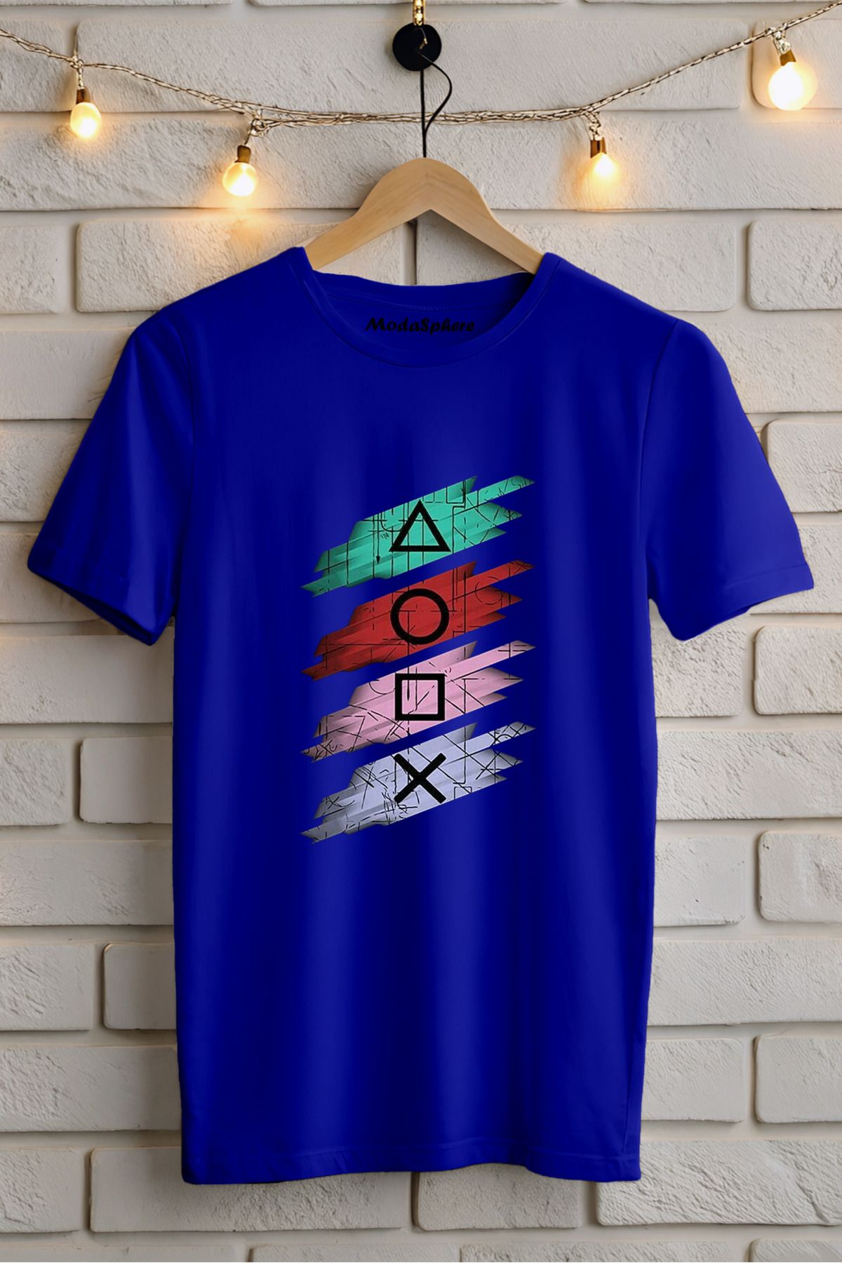 ModaSphere Squid Game Sembol Baskılı Unisex Oversize Tişört