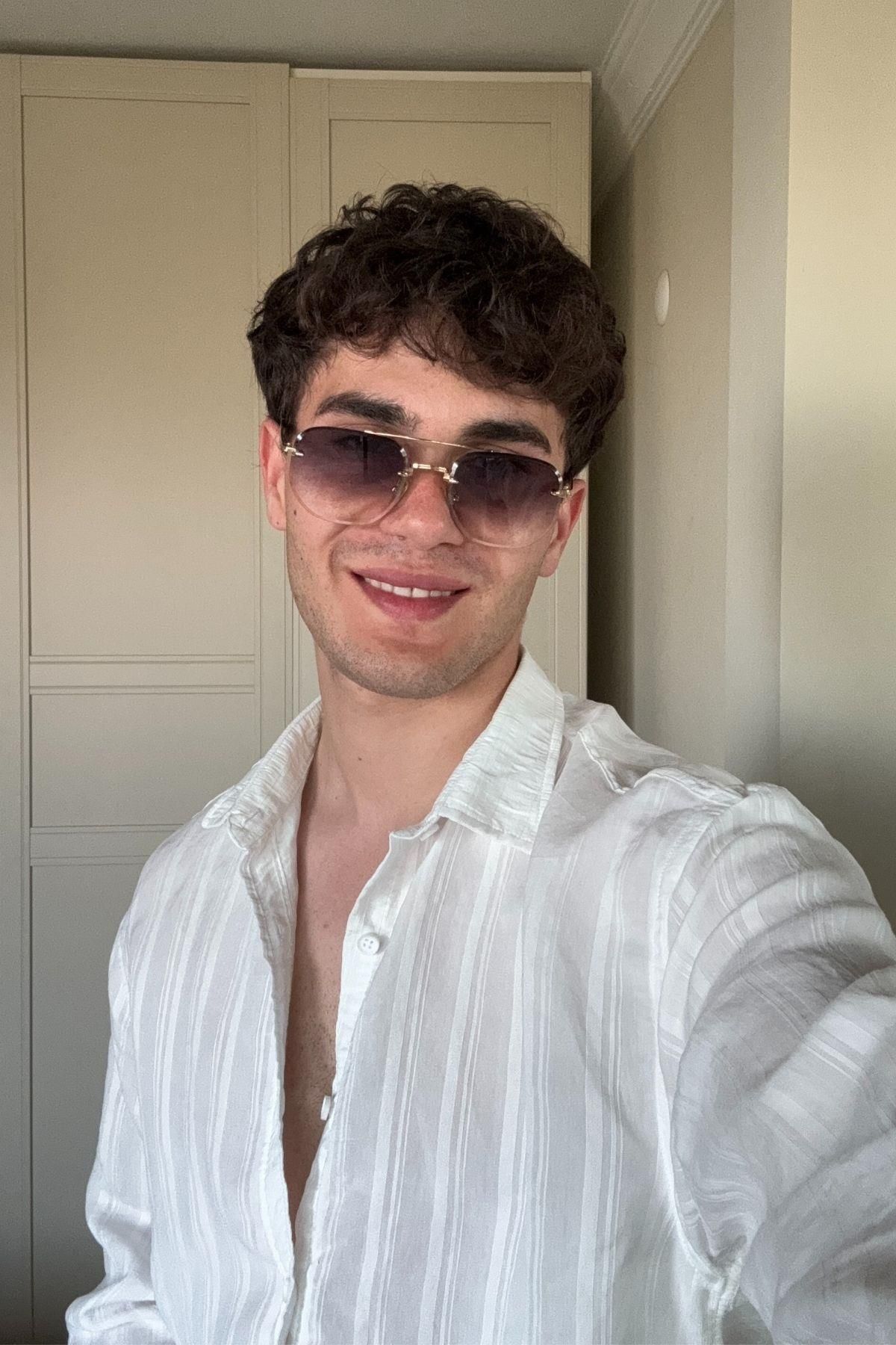 FALAN EYEWEAR Mivo Erkek Güneş Gözlüğü Siyah Degrade