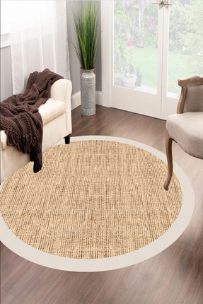 Vertigo Dijital Baskı Halı, Jüt Görünümlü Halı, Hasır Halı, Kaymaz Taban, Yık...
