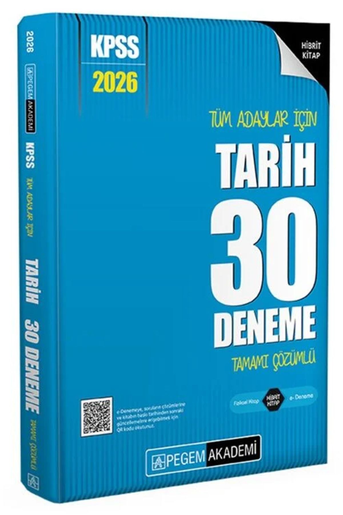 Bi bigelio 2026 KPSS Tarih 30 Deneme Çözümlü Pegem Akademi Yayınları