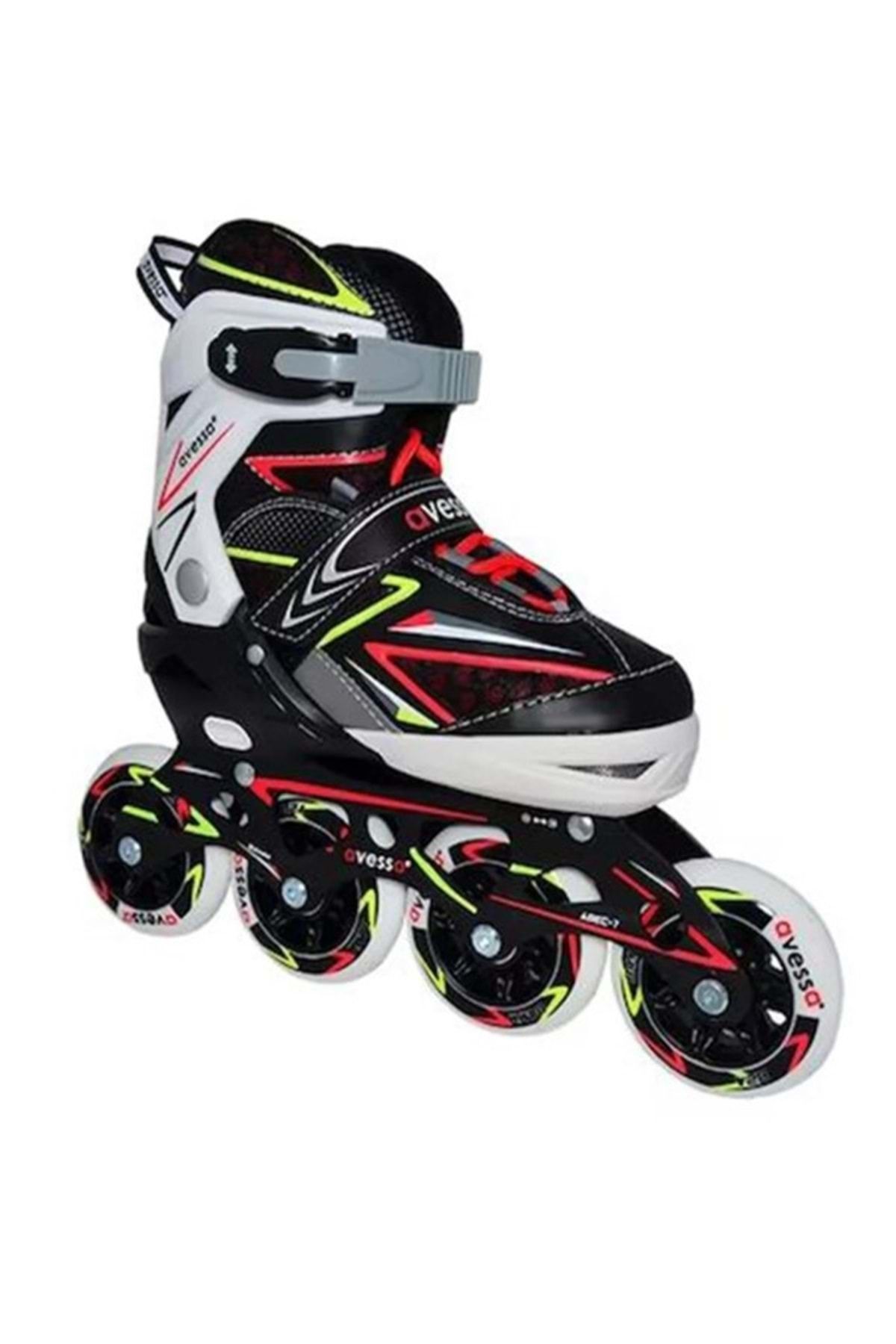 اسکیت ها مردانه و زنانه AVESSA PTA 300 SKATEN ABEC 7 چرخ سیلیکون یونیسکس SKATE مشکی KOCAMANLAR