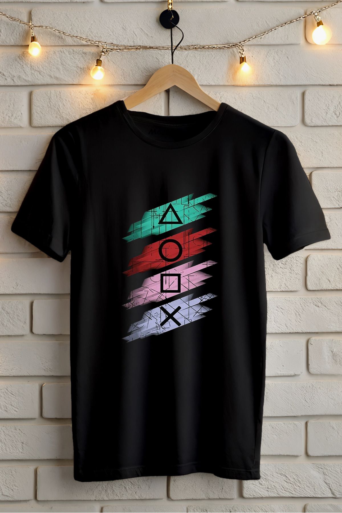 ModaSphere Squid Game Sembol Baskılı Unisex Oversize Tişört