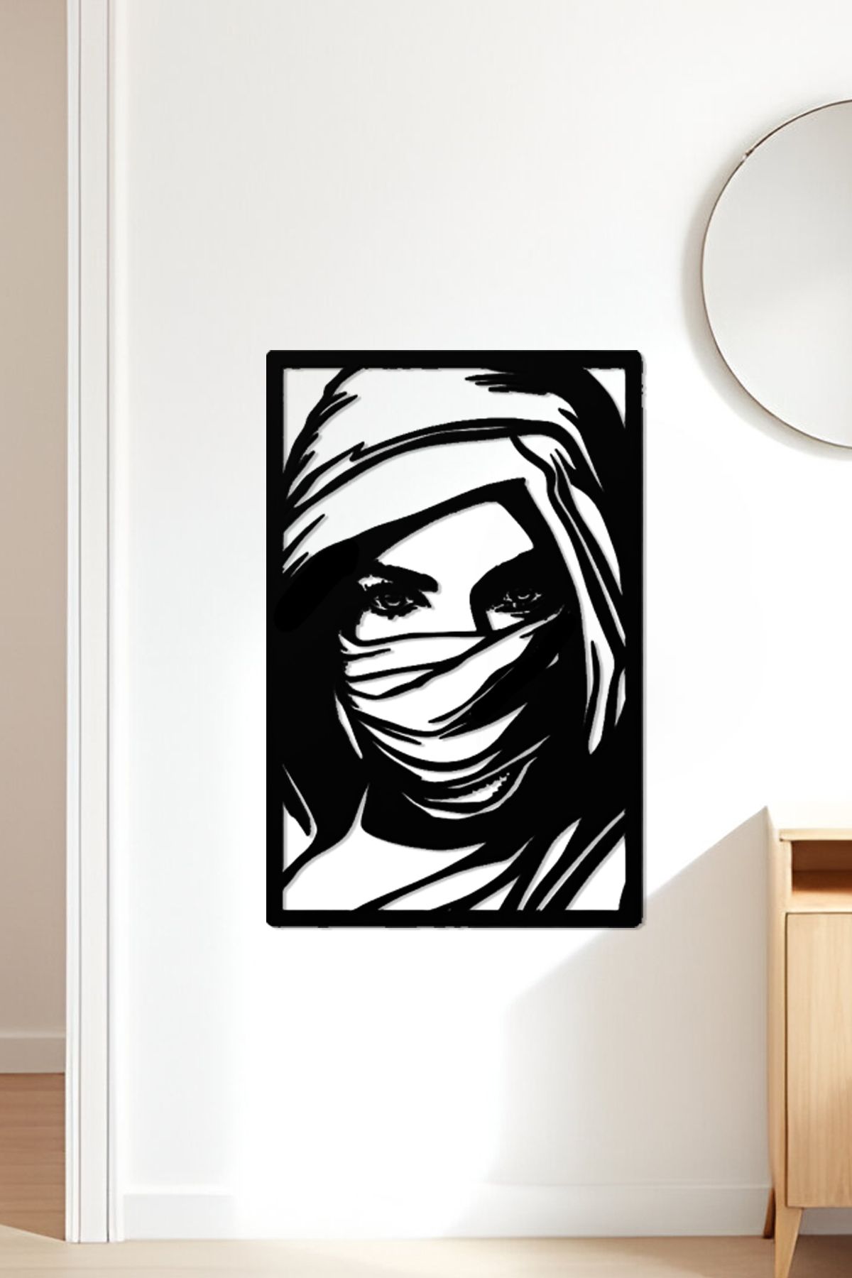 oalpo Modern Dekoratif Tablo, Dolap, Duvar ve Kapı Üzerine Uygun, 3D Baskı, 20cm