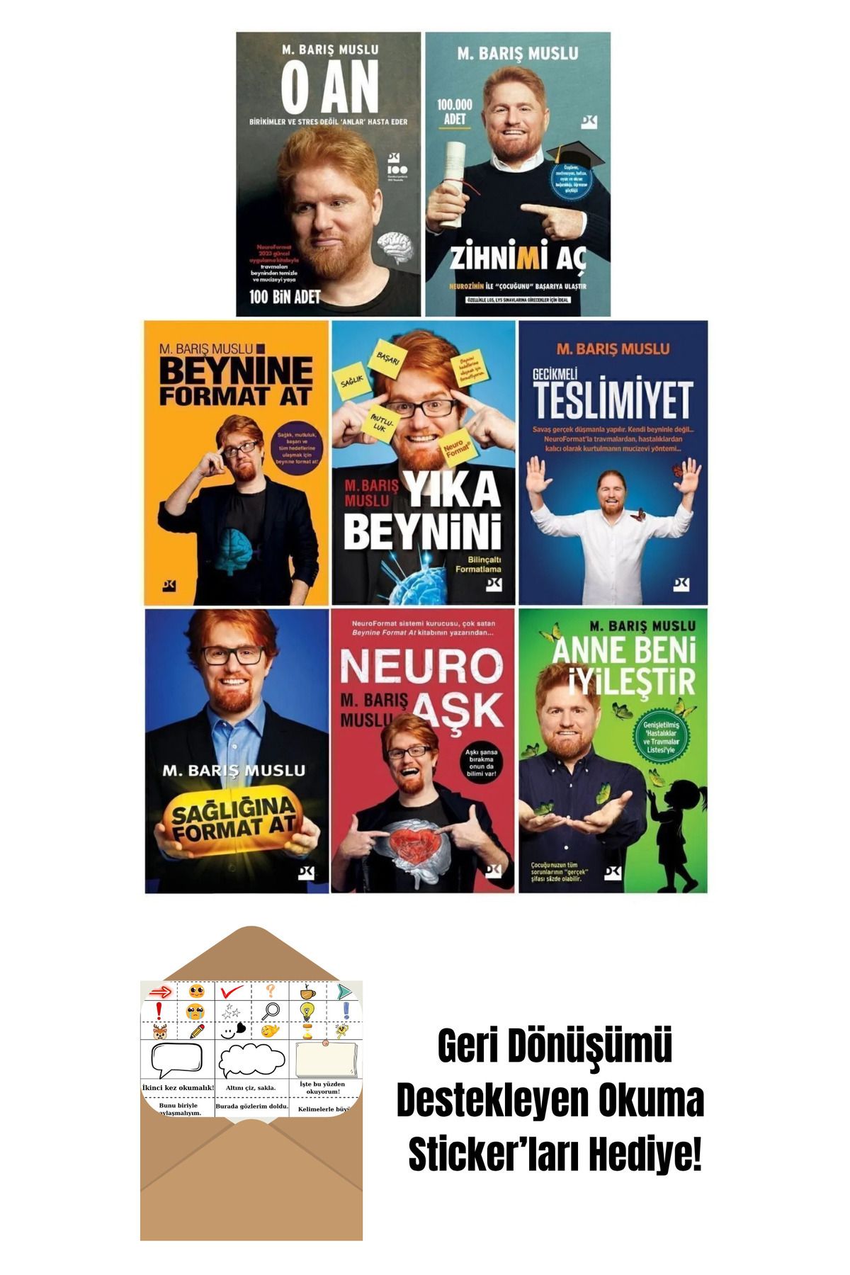 Doğan Egmont Barış Muslu 8 Kitap Set + Okuma Sticker'ları