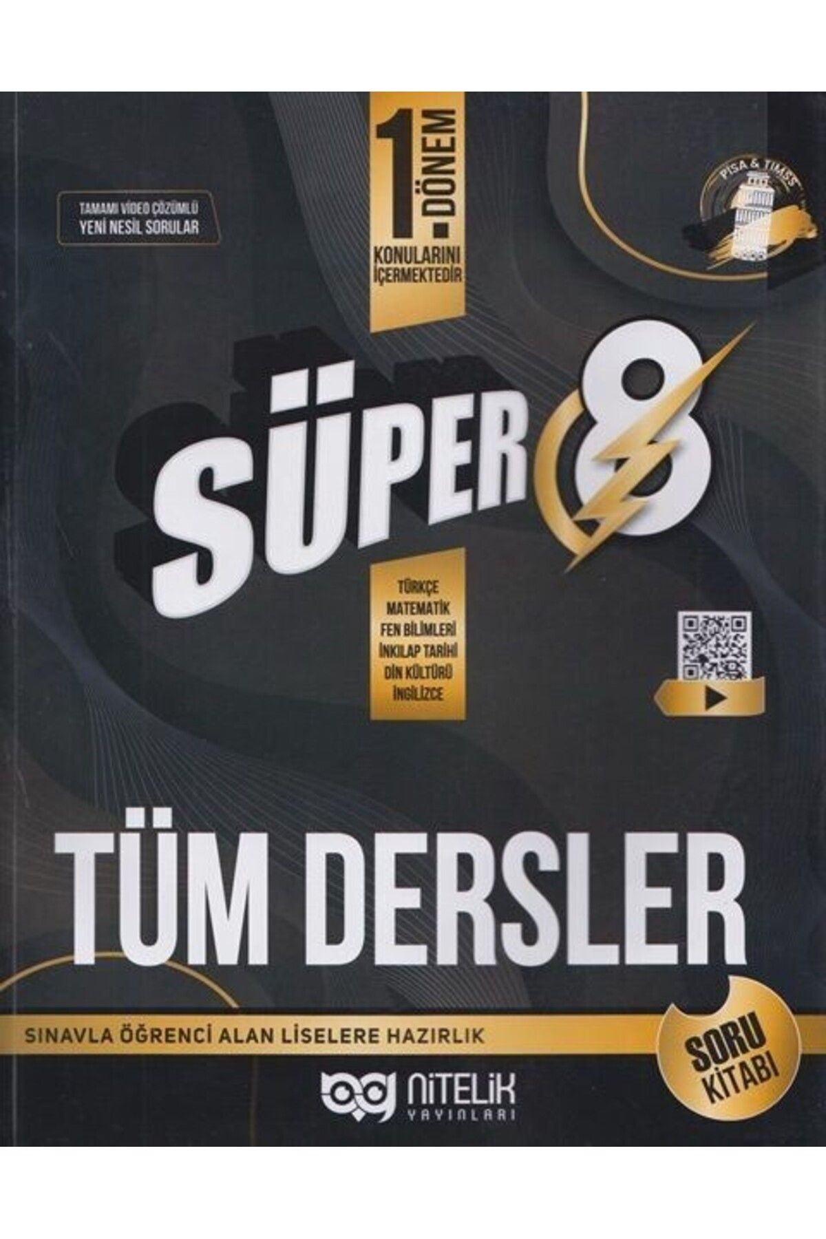 Ankara Kitap Merkezi Nitelik Yayınları 8. Sınıf LGS 1. Dönem Tüm Dersler Süper Soru Kitabı