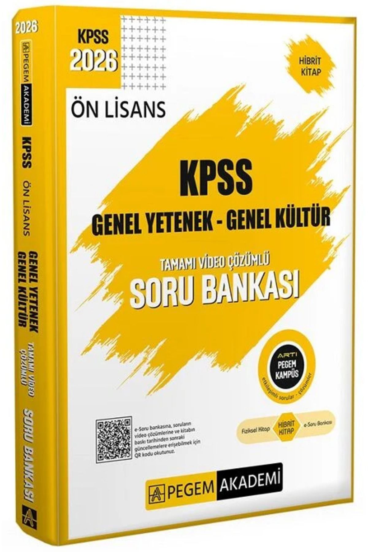 Bi bigelio 2026 KPSS Ön Lisans Soru Bankası Çözümlü Tek Kitap Pegem Akademi Yayınları